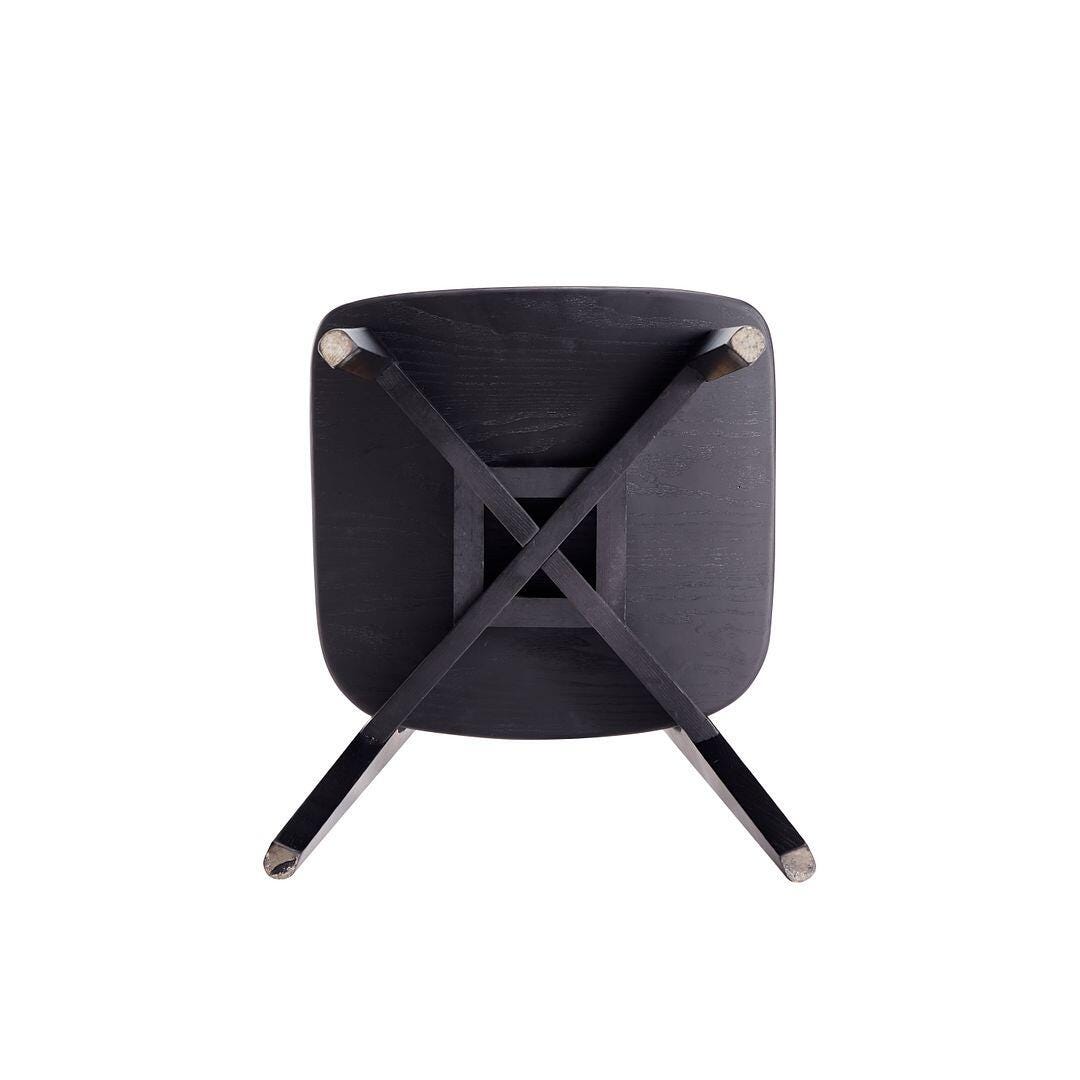 Manhattan Comfort Versailles Dining Chair (Set of 2), Black/Natural Cane, large
