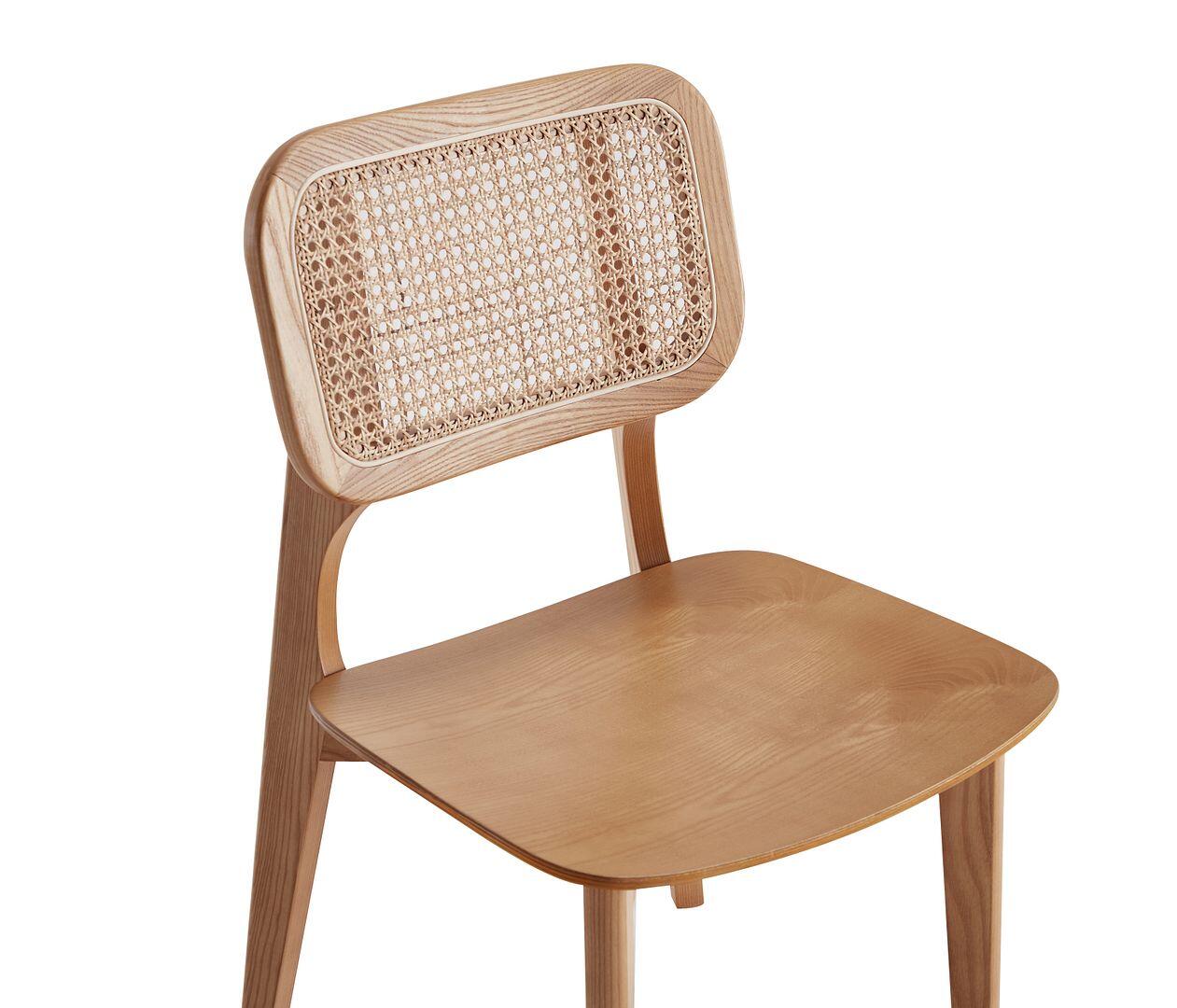 Manhattan Comfort Versailles Dining Chair (Set of 2), Natural, large