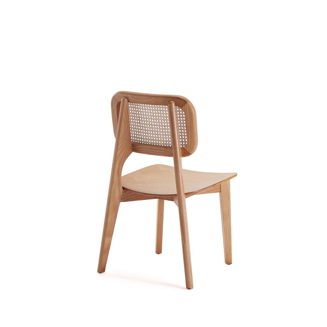 Manhattan Comfort Versailles Dining Chair (Set of 2), Natural, large
