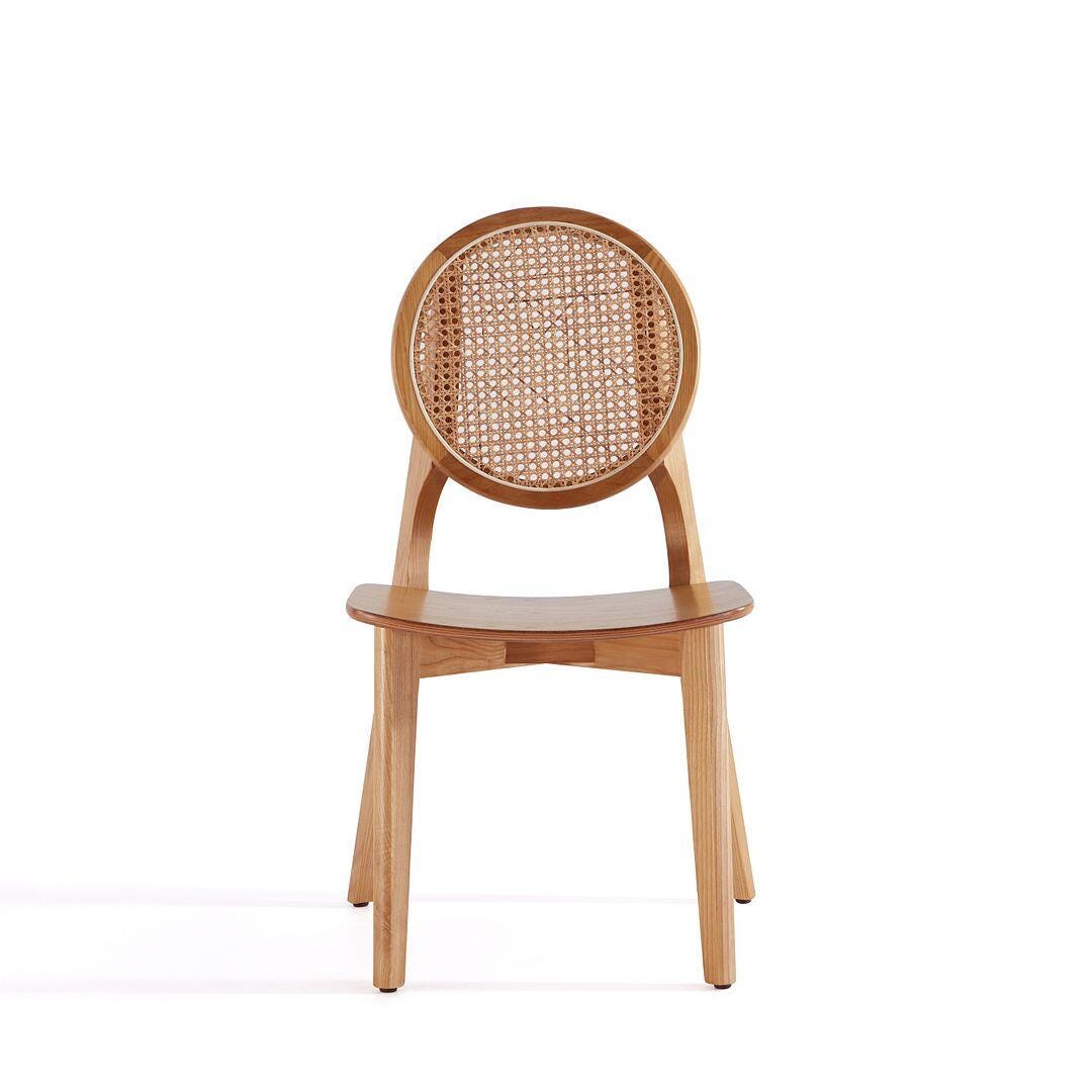 Manhattan Comfort Versailles Dining Chair (Set of 2), Natural, large