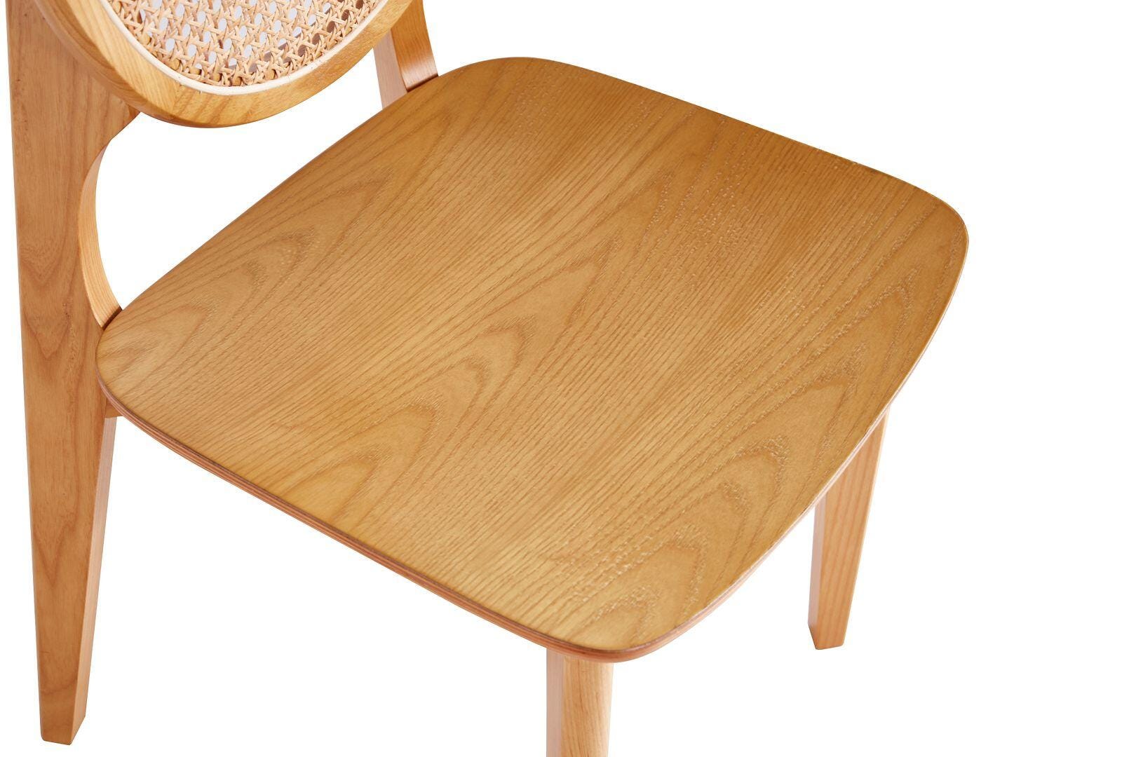 Manhattan Comfort Versailles Dining Chair (Set of 2), Natural, large