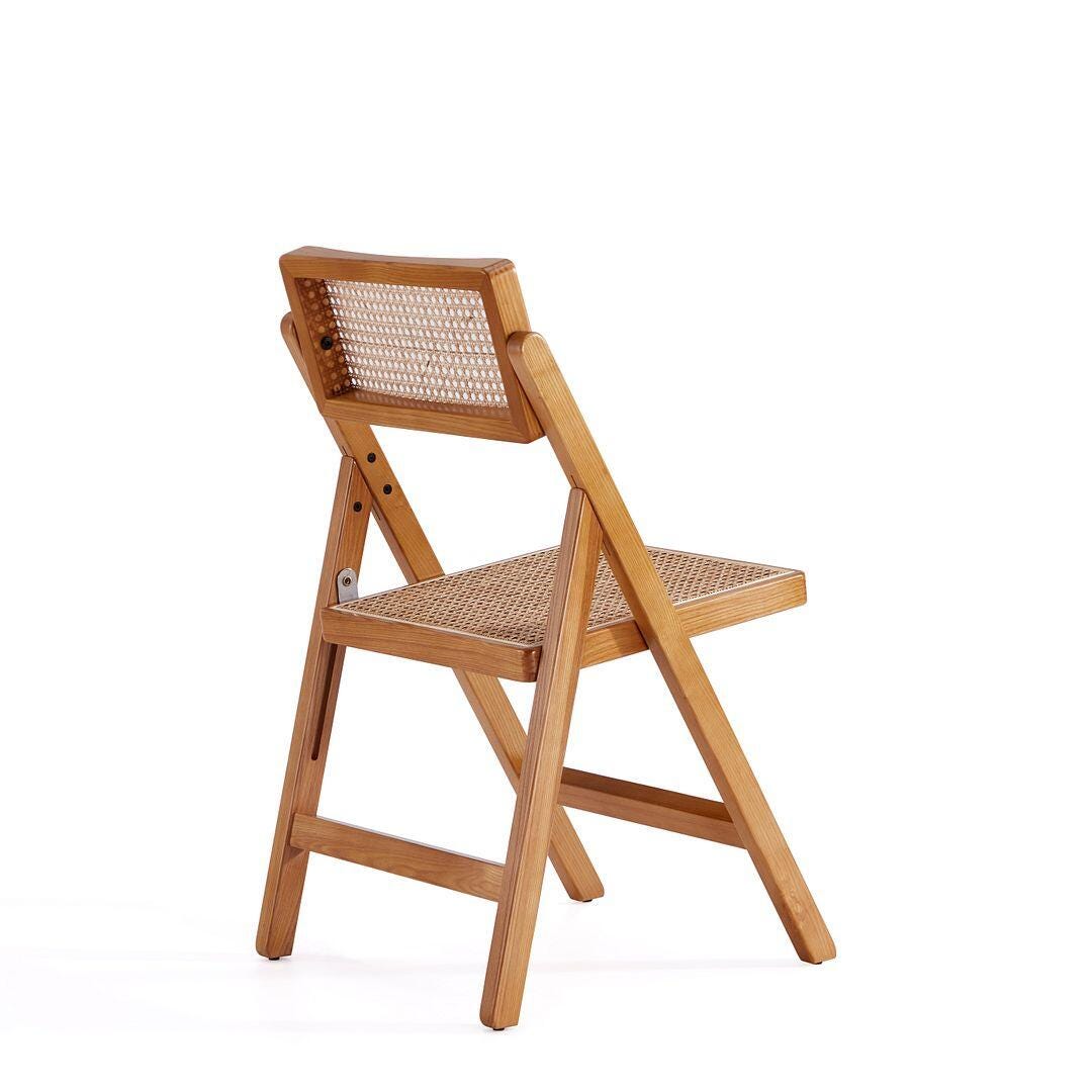 Manhattan Comfort Pullman Dining Chair (Set of 2), Natural, large