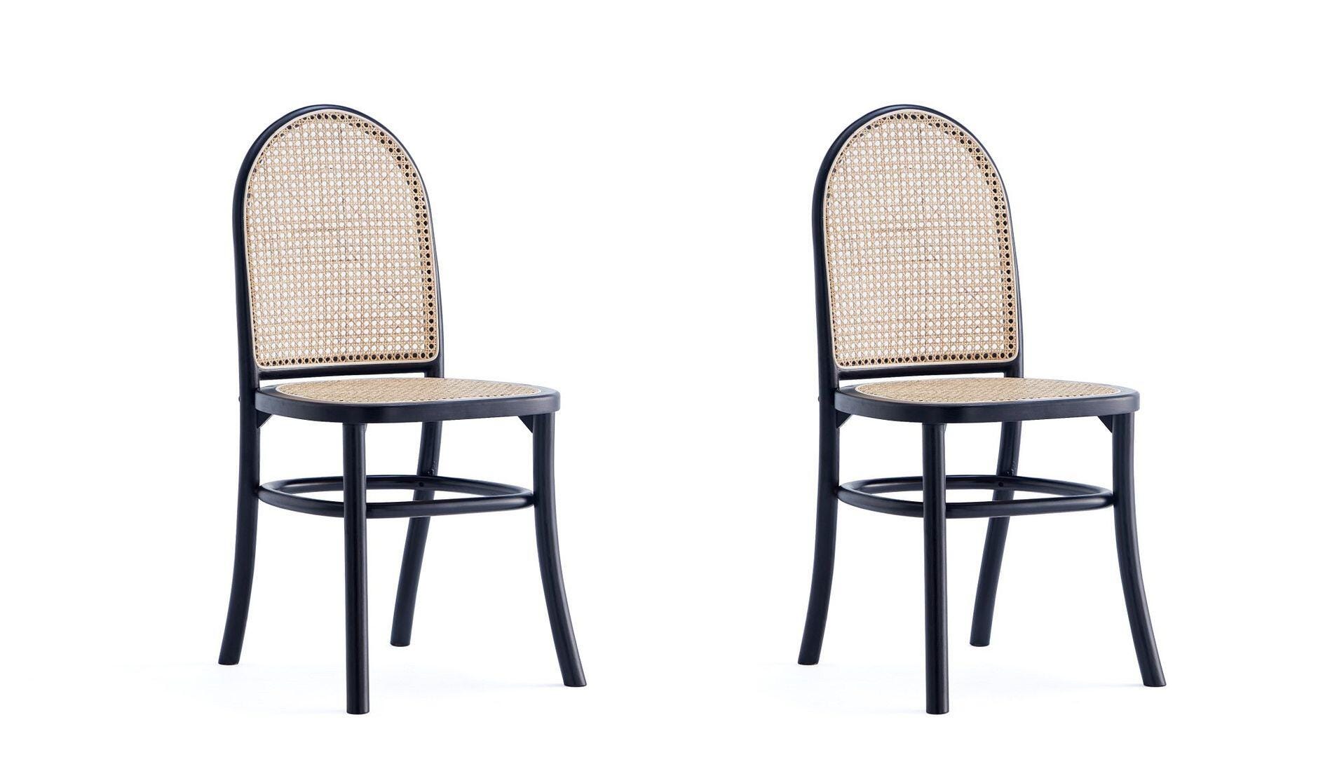 Manhattan Comfort Paragon 2.0 Dining Chair (Set of 2), Black/Gray, large