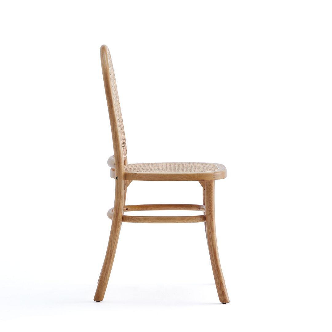 Manhattan Comfort Paragon 2.0 Dining Chair (Set of 2), Natural/Oatmeal, large
