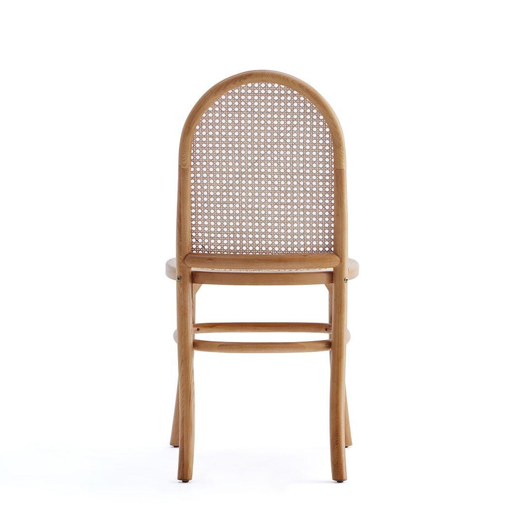Manhattan Comfort Paragon 2.0 Dining Chair (Set of 2), Natural/Oatmeal, large