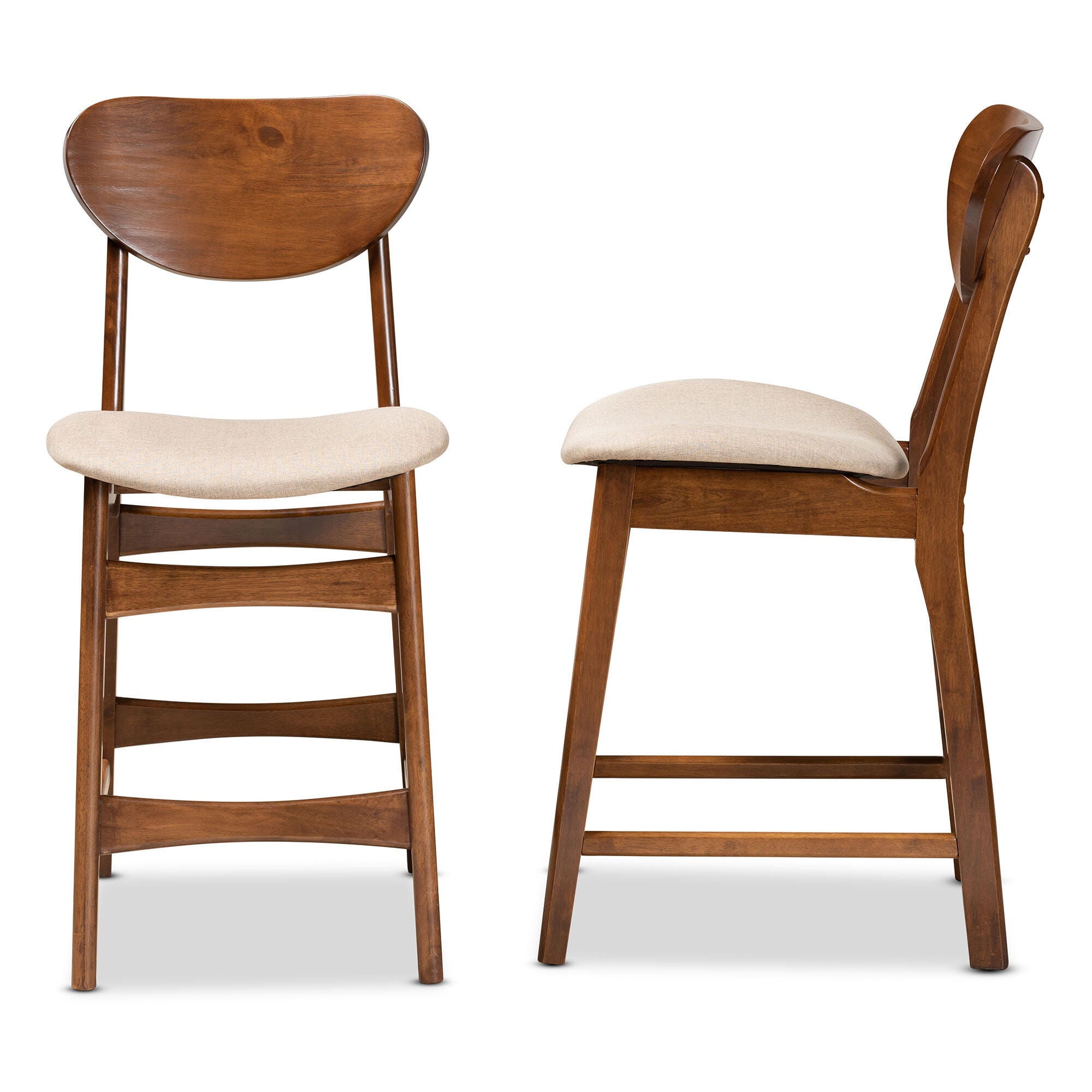 Baxton Studio Katya Upholstered Counter Stool Set, , large