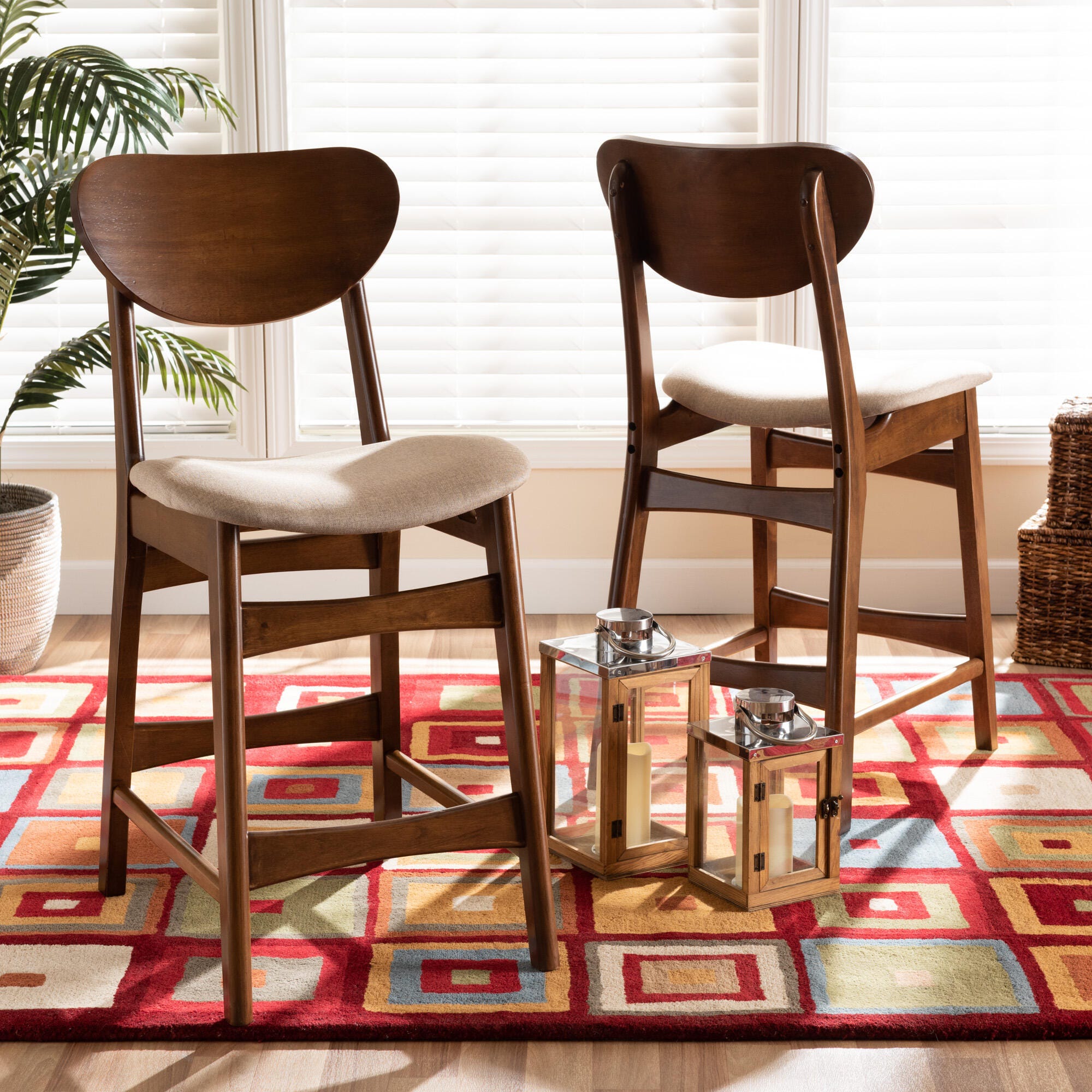 Baxton Studio Katya Counter Stool - Thumbnail 4