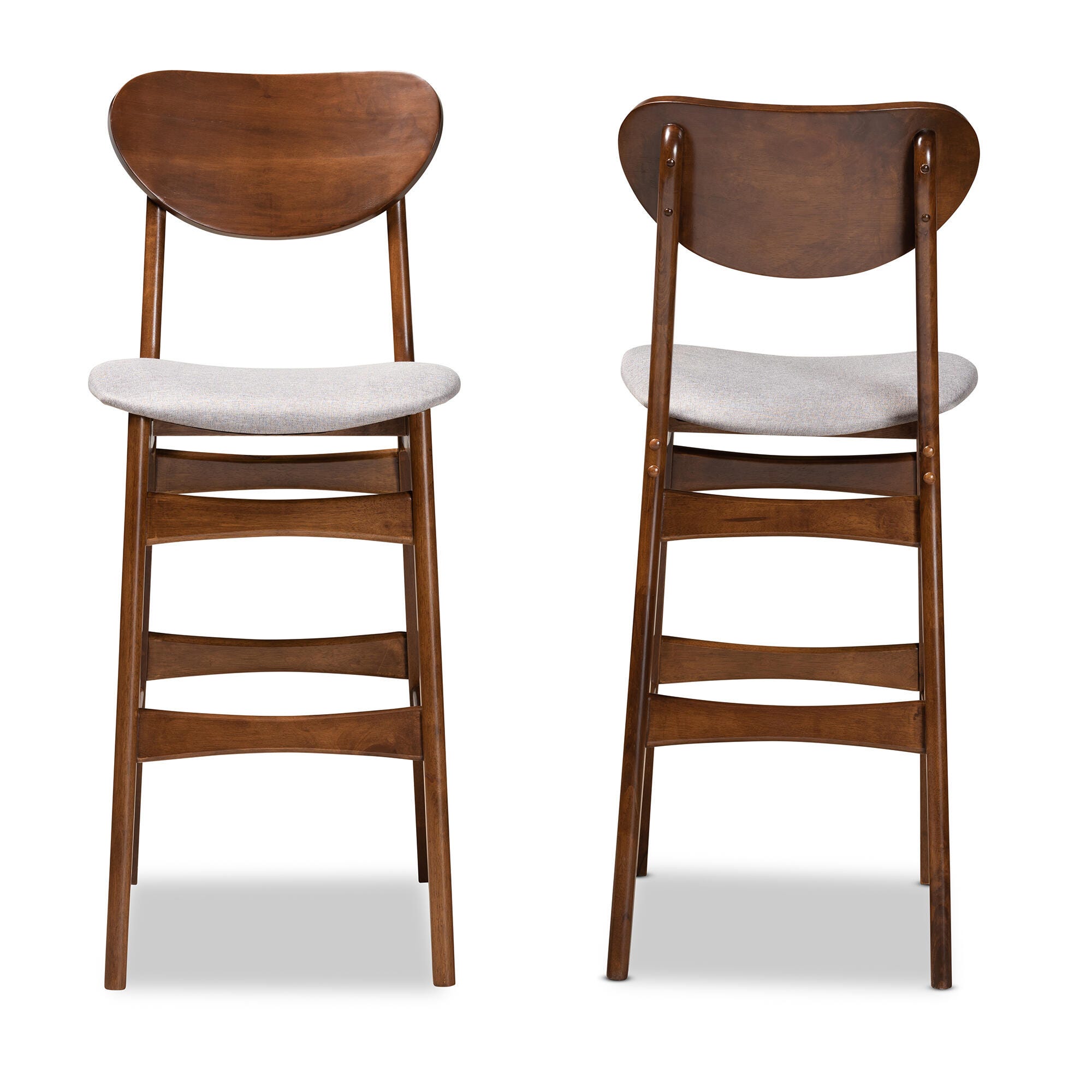 Baxton Studio Katya Upholstered Bar Stool Set, , large