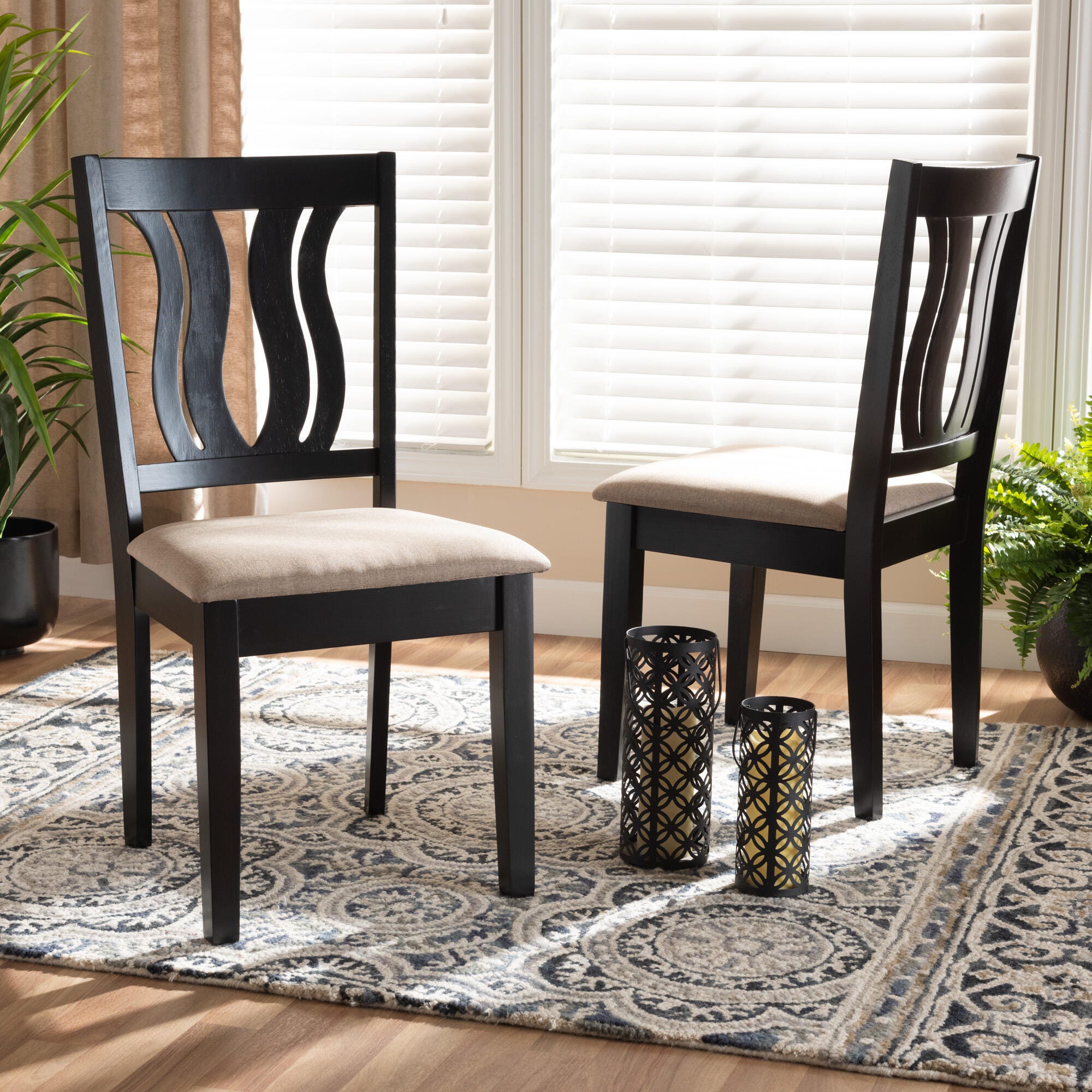 Baxton Studio Fenton 2-Piece Dining Chair Set, , rollover
