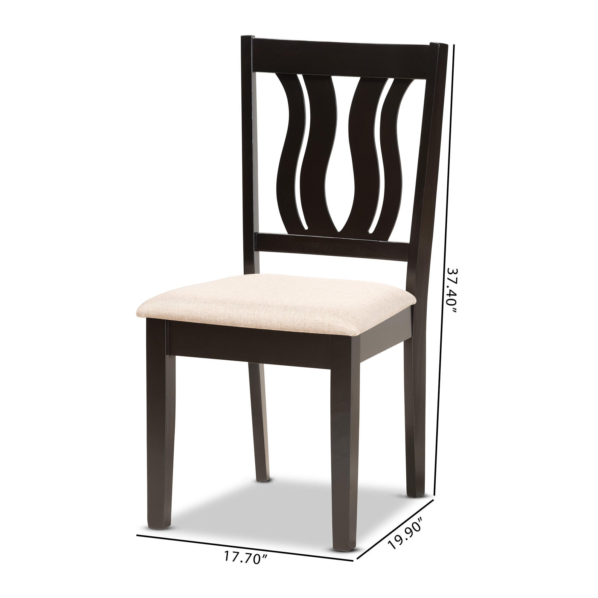 Baxton Studio Fenton 2-Piece Dining Chair Set, , large