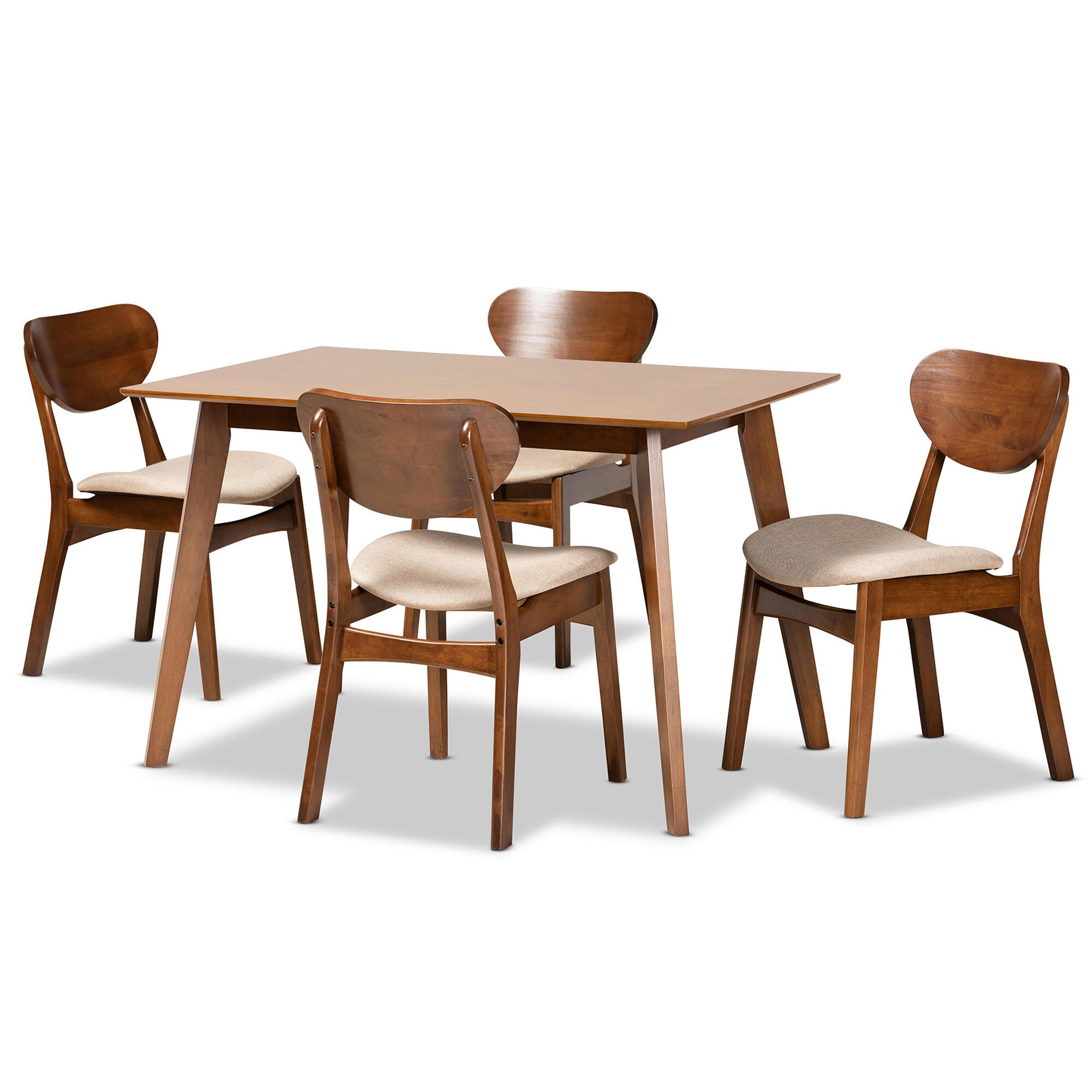 Baxton Studio Katya Upholstered 5-Piece Dining Set | Ashley