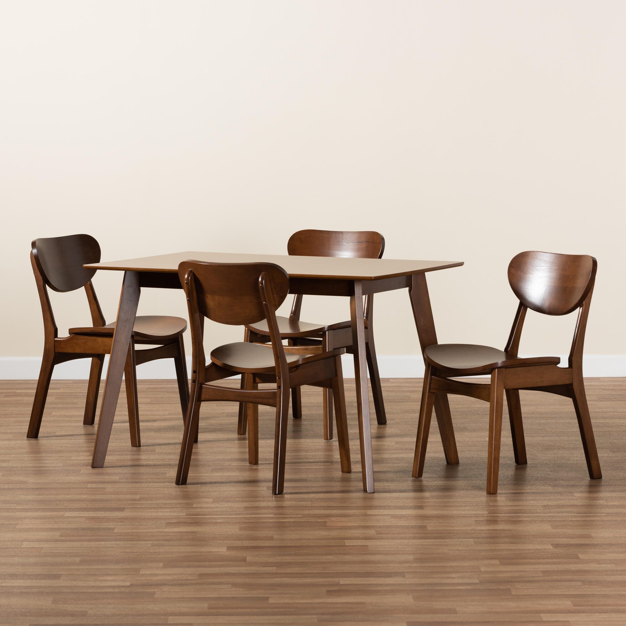Baxton Studio Katya 5-Piece Dining Set, , large