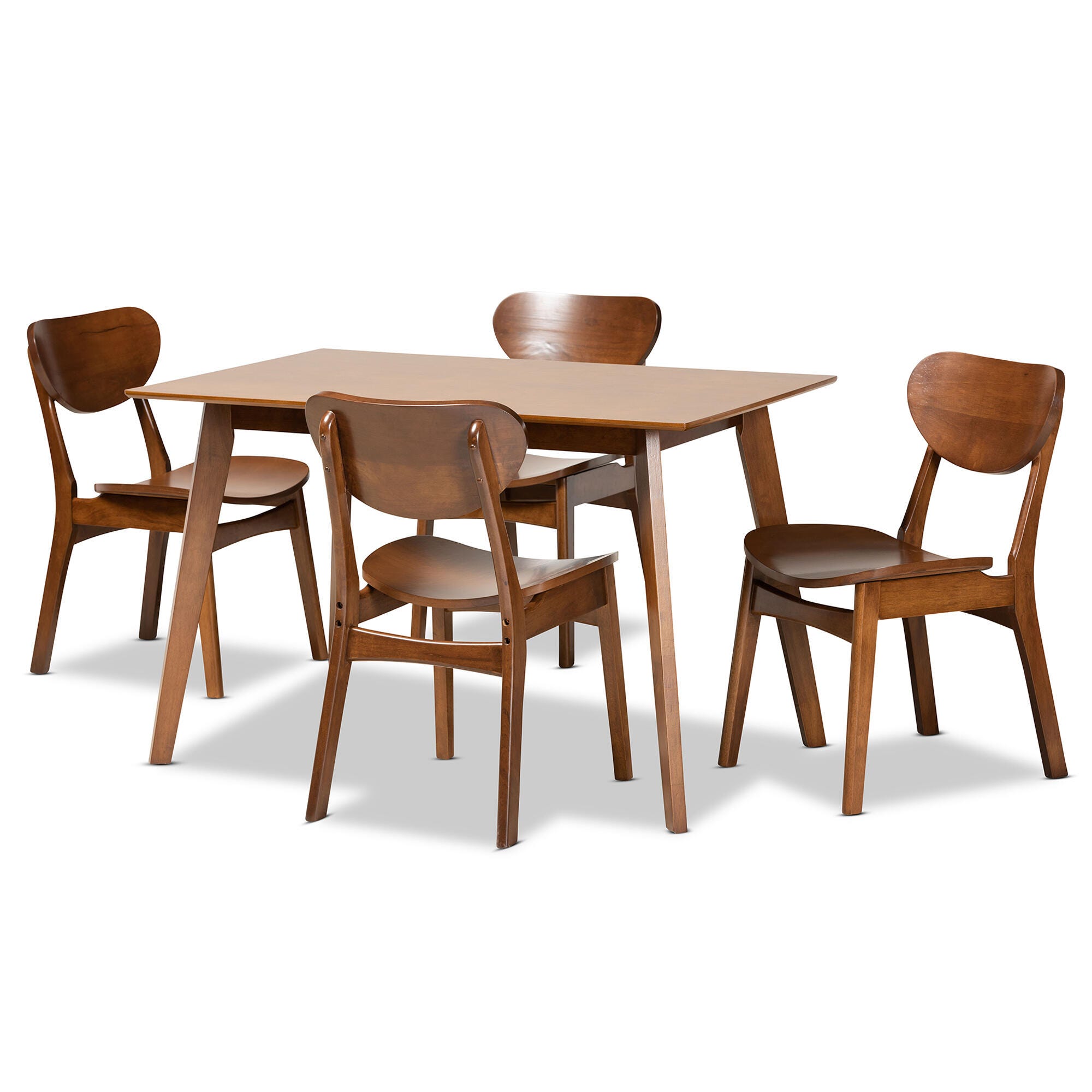 Baxton Studio Katya 5-Piece Dining Set, , large