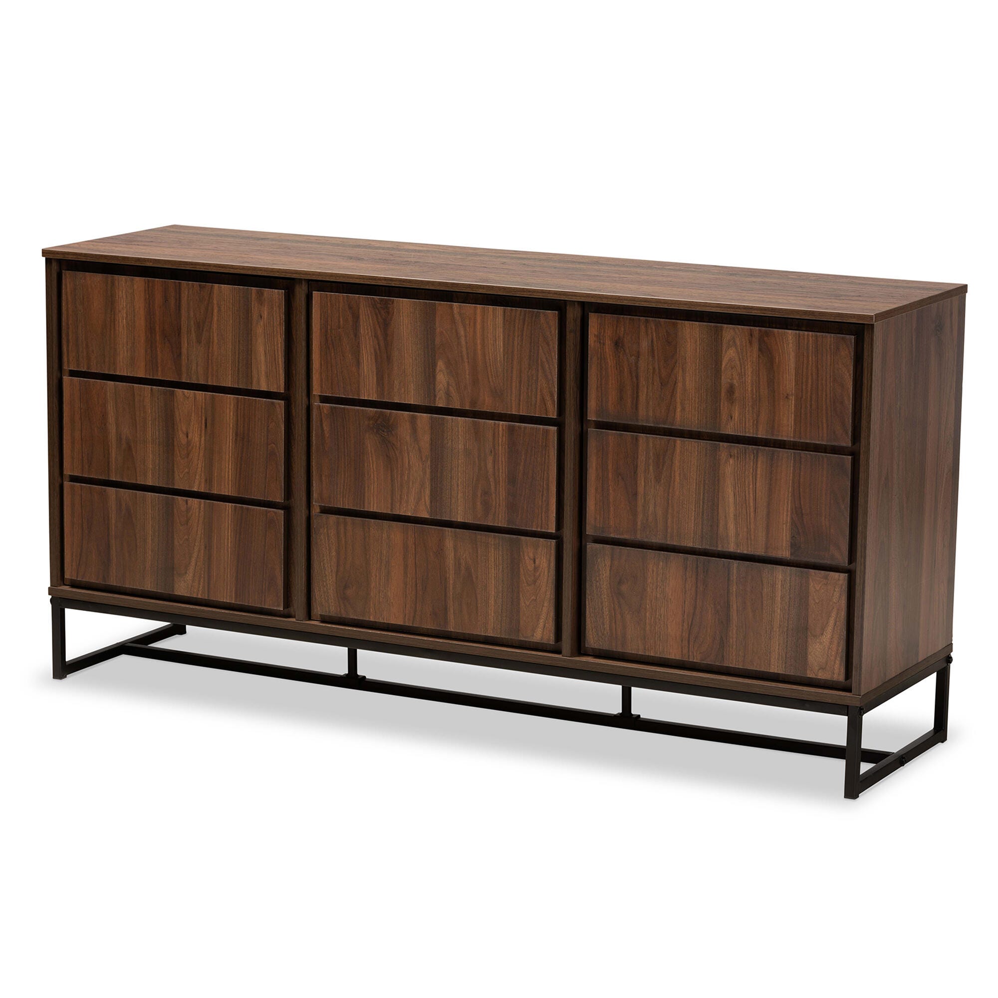 Baxton Studio Neil 3-Door Dining Room Sideboard Buffet, , large