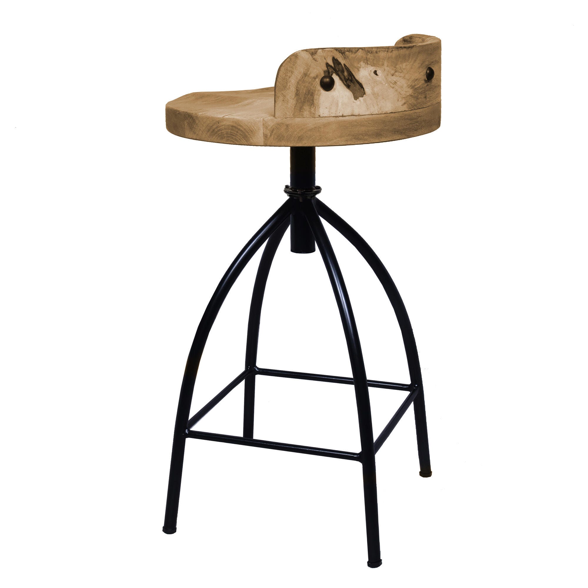 Benzara.inc Pia Adjustable Swivel Bar Stool, , large