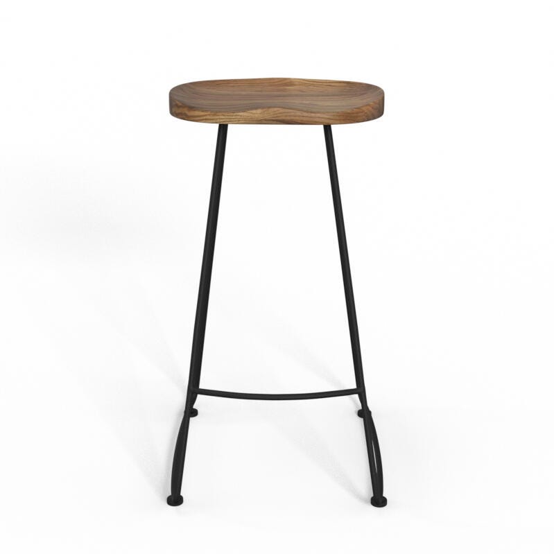 Simpli Home Amberly Saddle Bar Stool (Set of 2), , large