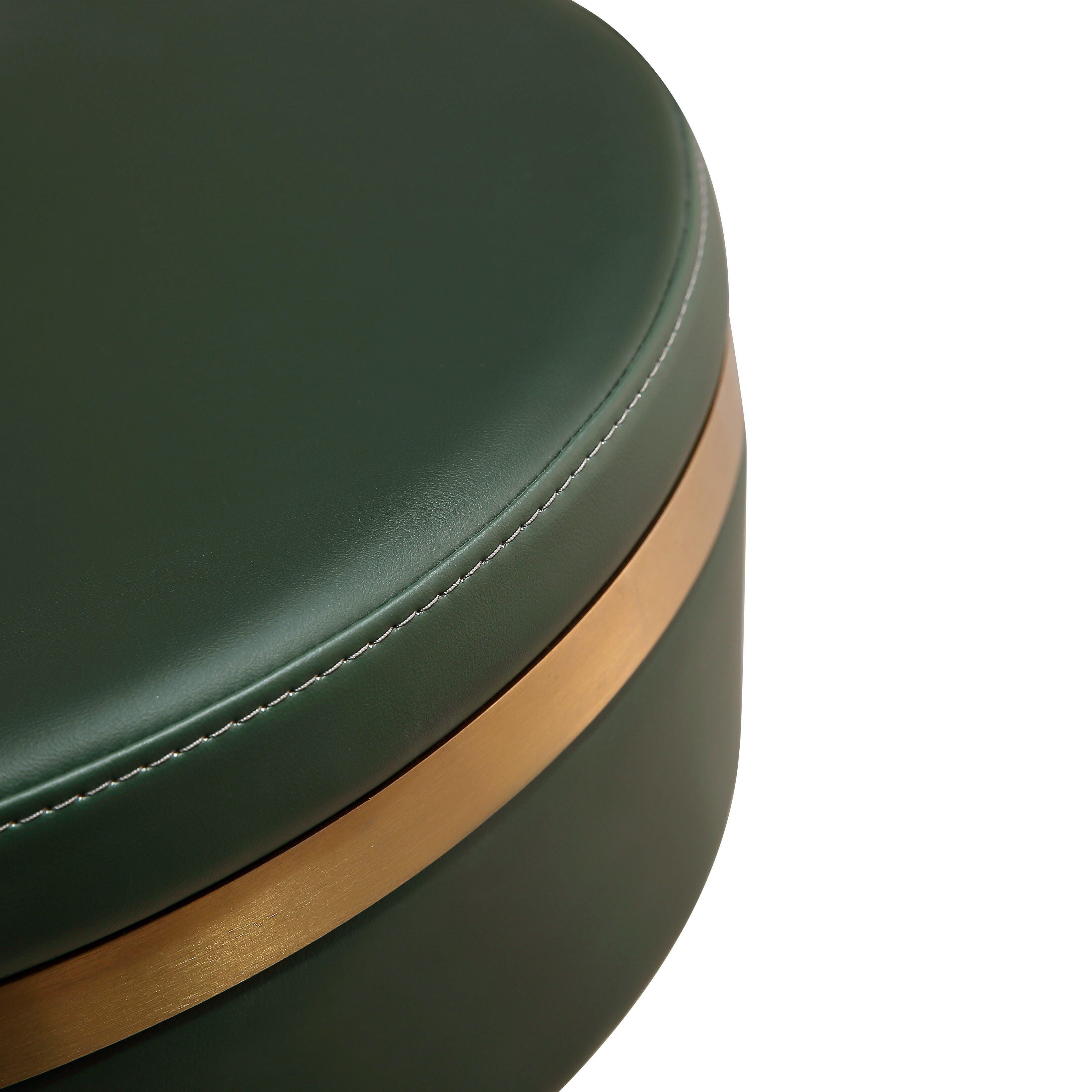 TOV Furniture Astro Astro Malachite Green and Gold Adjustable Stool, , large