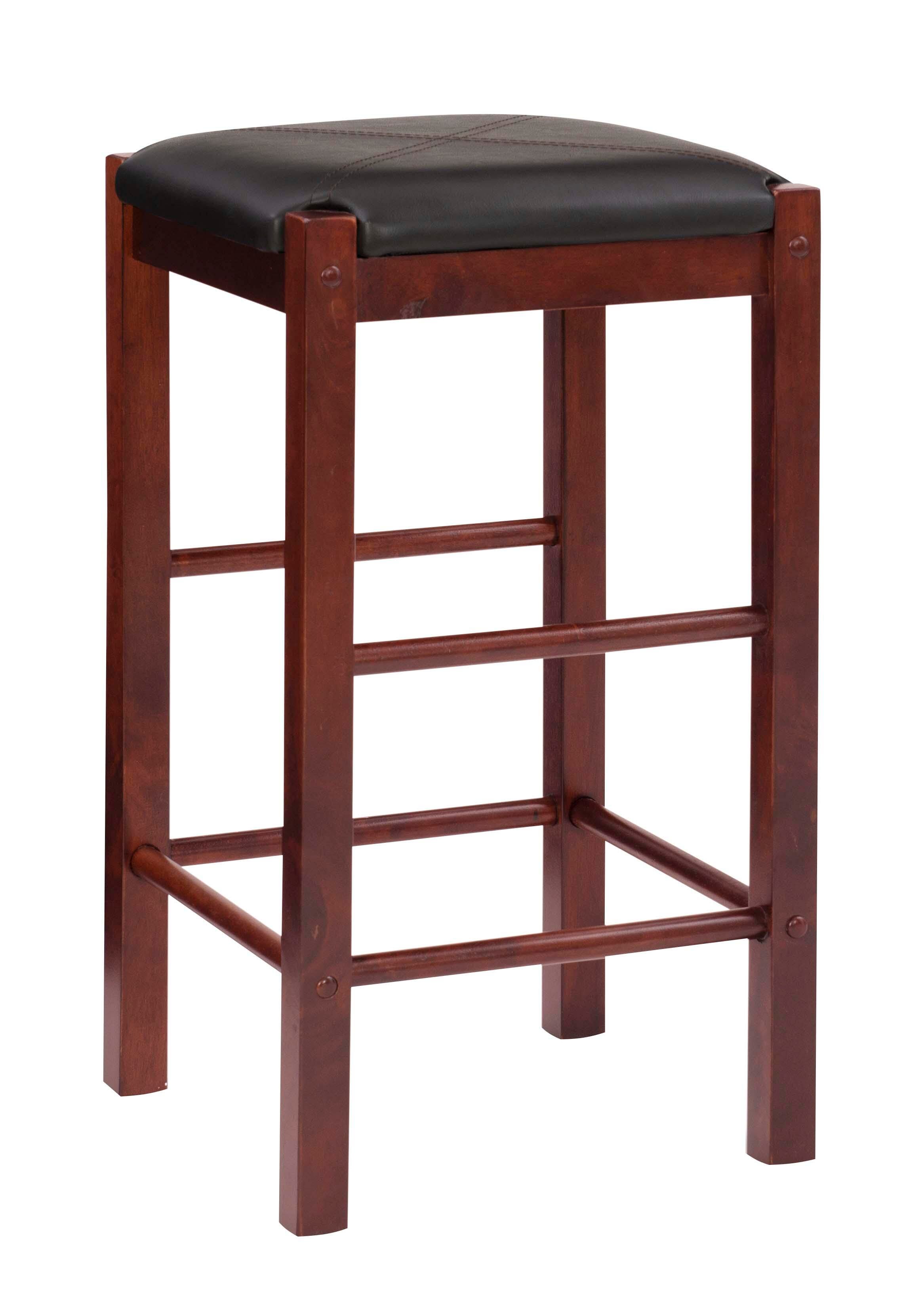 Linon Iris Dining Table and 2 Barstools Set, Espresso, large