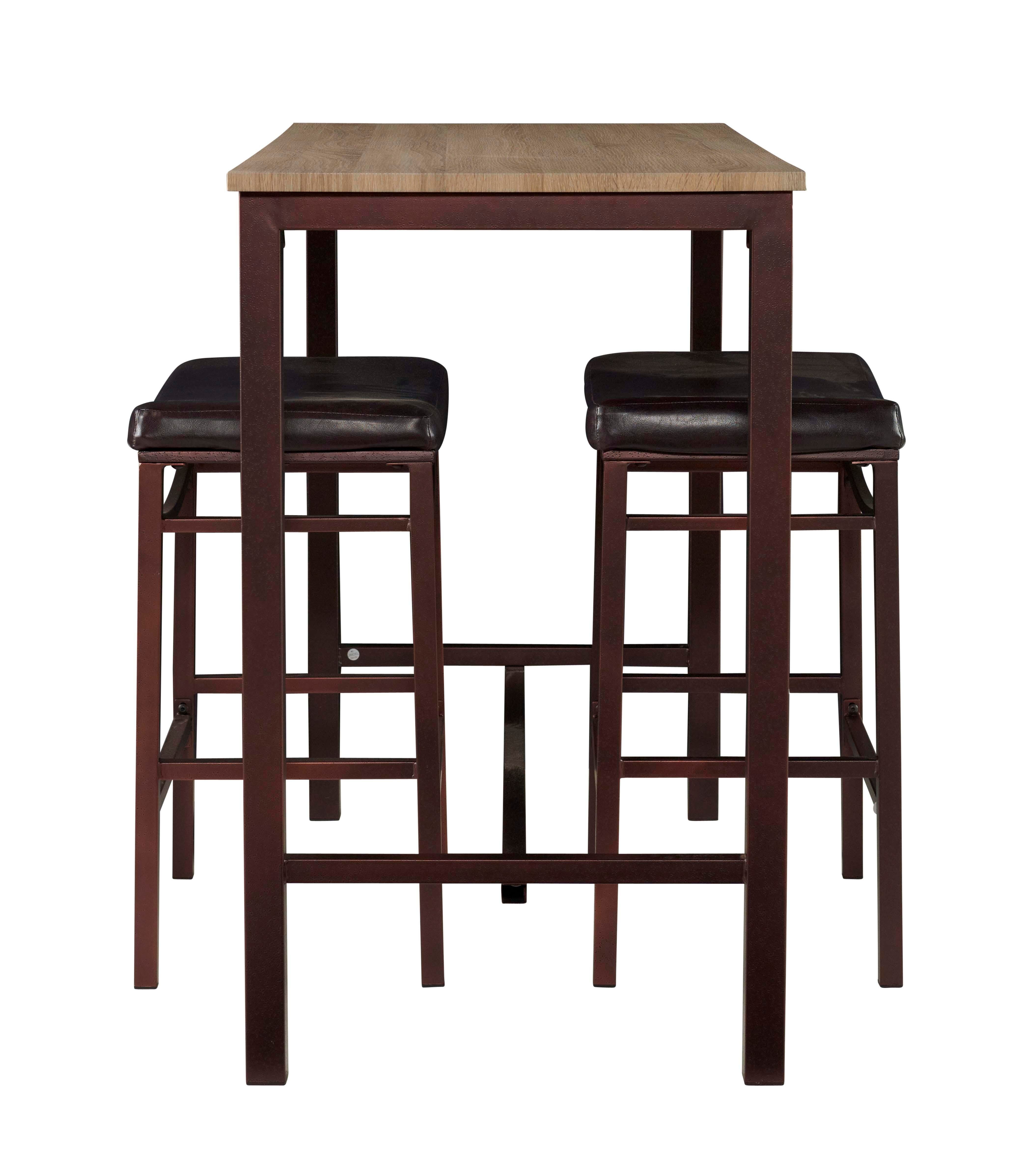 Linon Tift Dining Table and 2 Bar Stools Set, , large