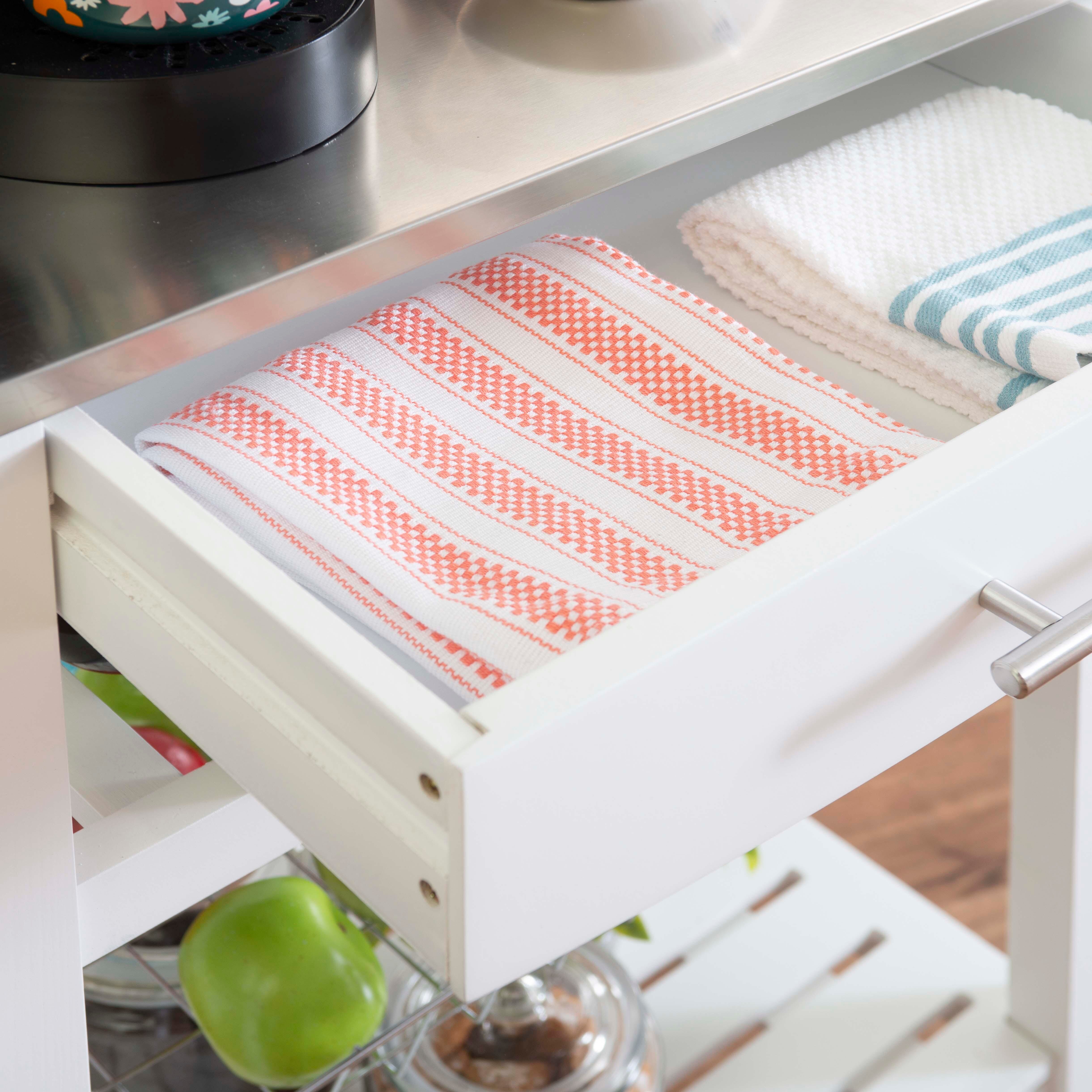 Linon Shea White Kitchen Cart, , large