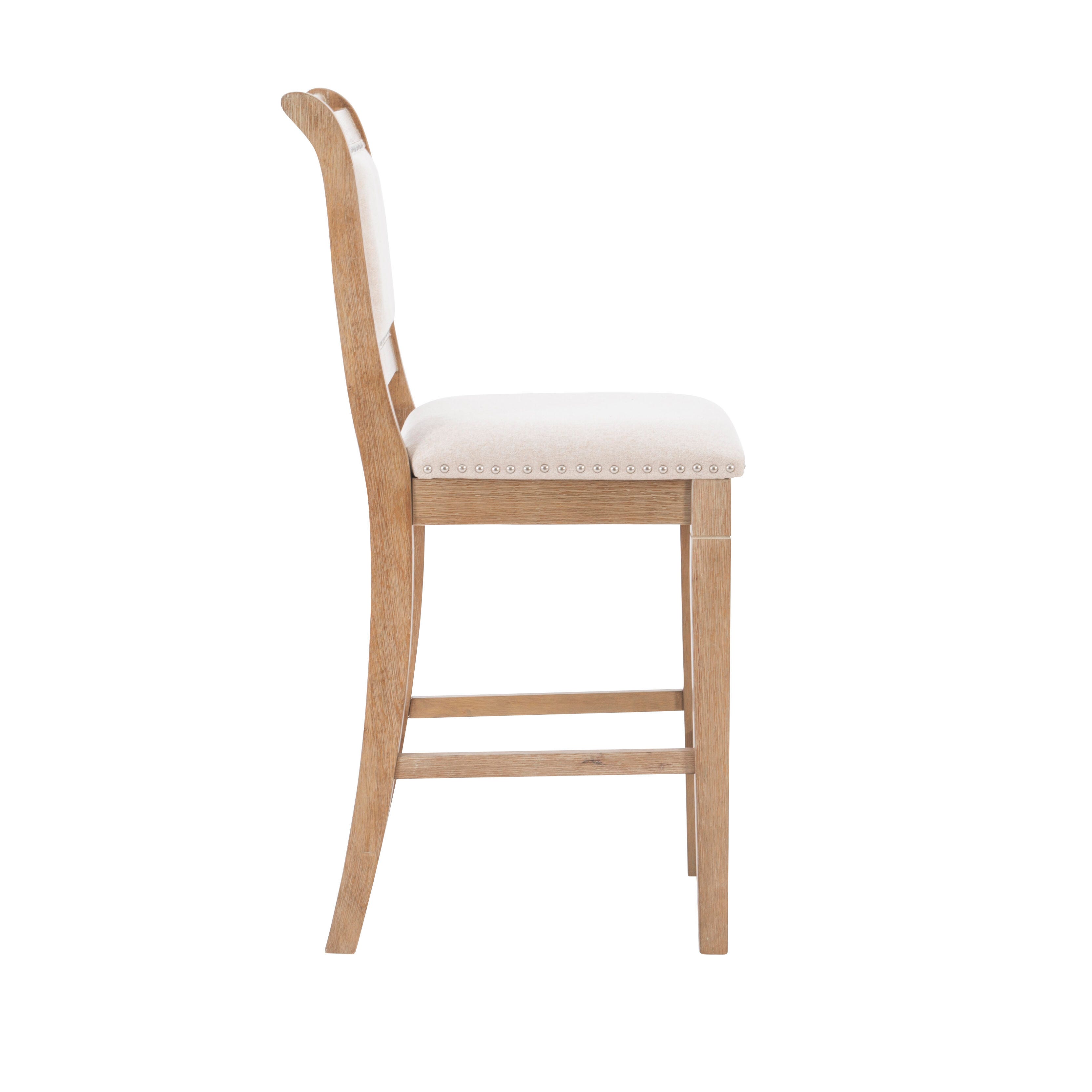 Linon Meri Counter Stool, Gray Washed, large