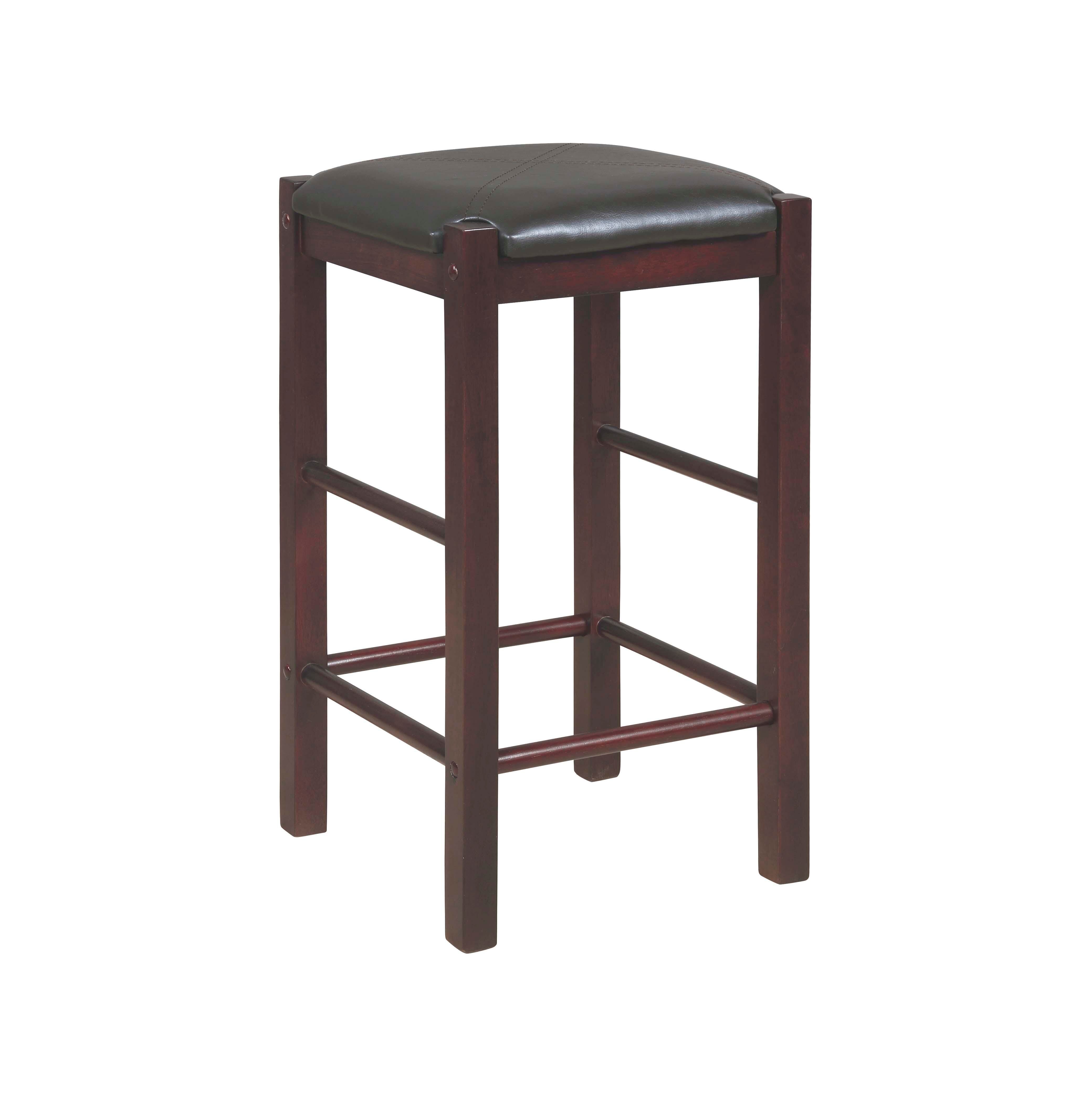 Linon Iris Backless Counter Stools (Set of 2), Espresso, large