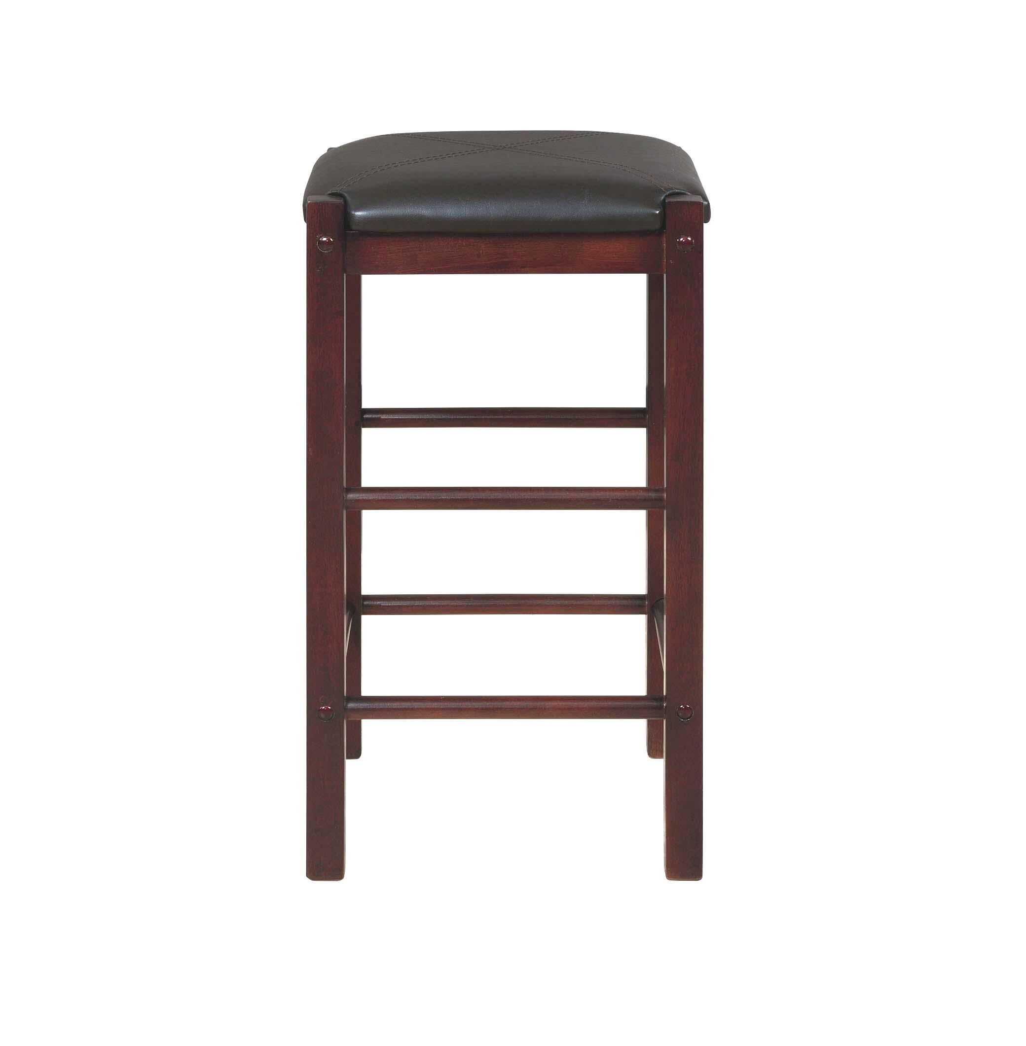 Linon Iris Backless Counter Stools (Set of 2), Espresso, large