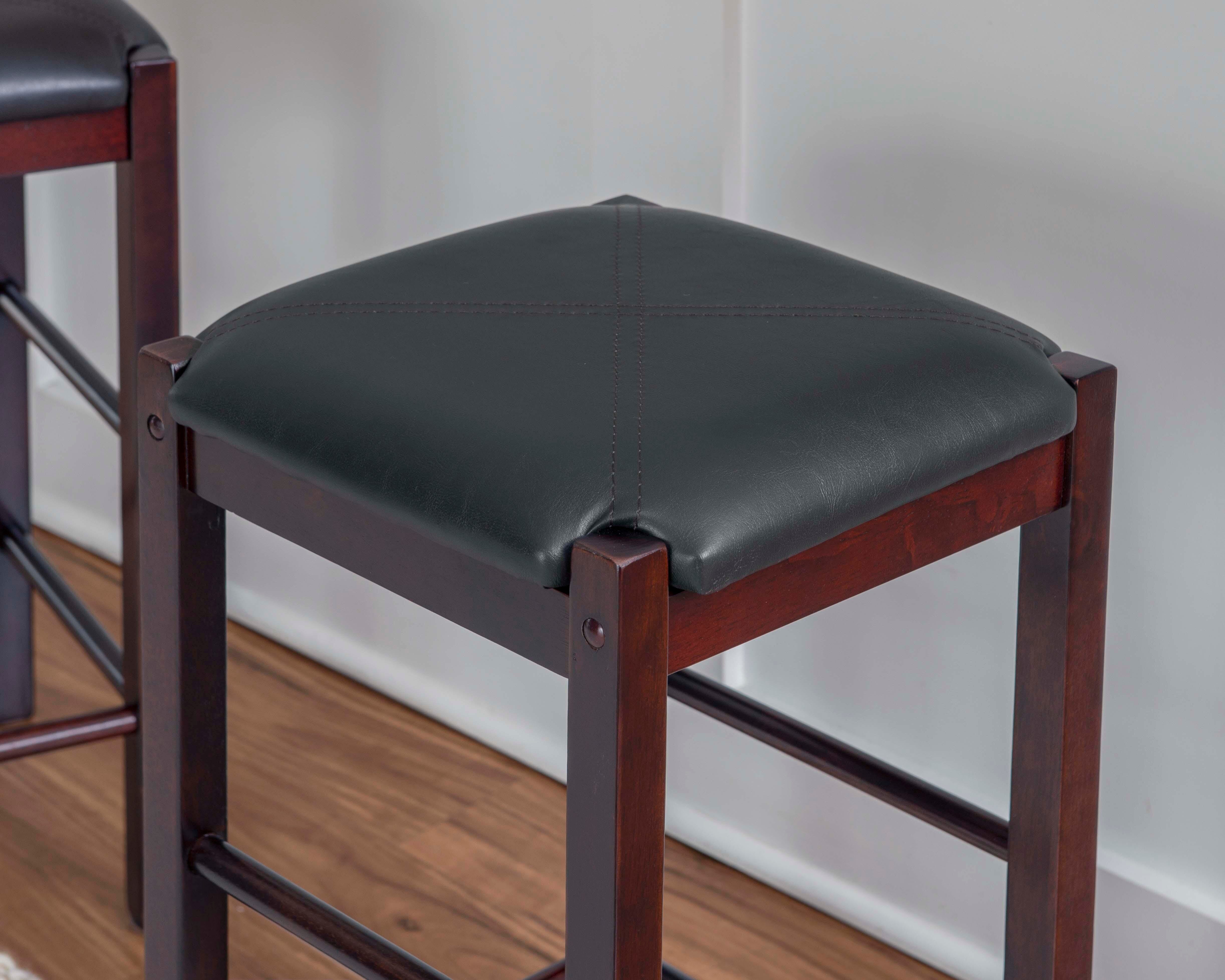 Linon Iris Backless Counter Stools (Set of 2), Espresso, large