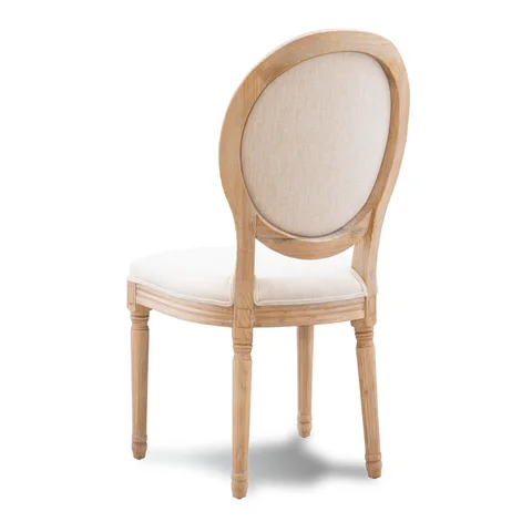 Linon Jane Set Of 2 Upholstered X-Back Dining Chairs – Vanilla White Wood, Transitional Style