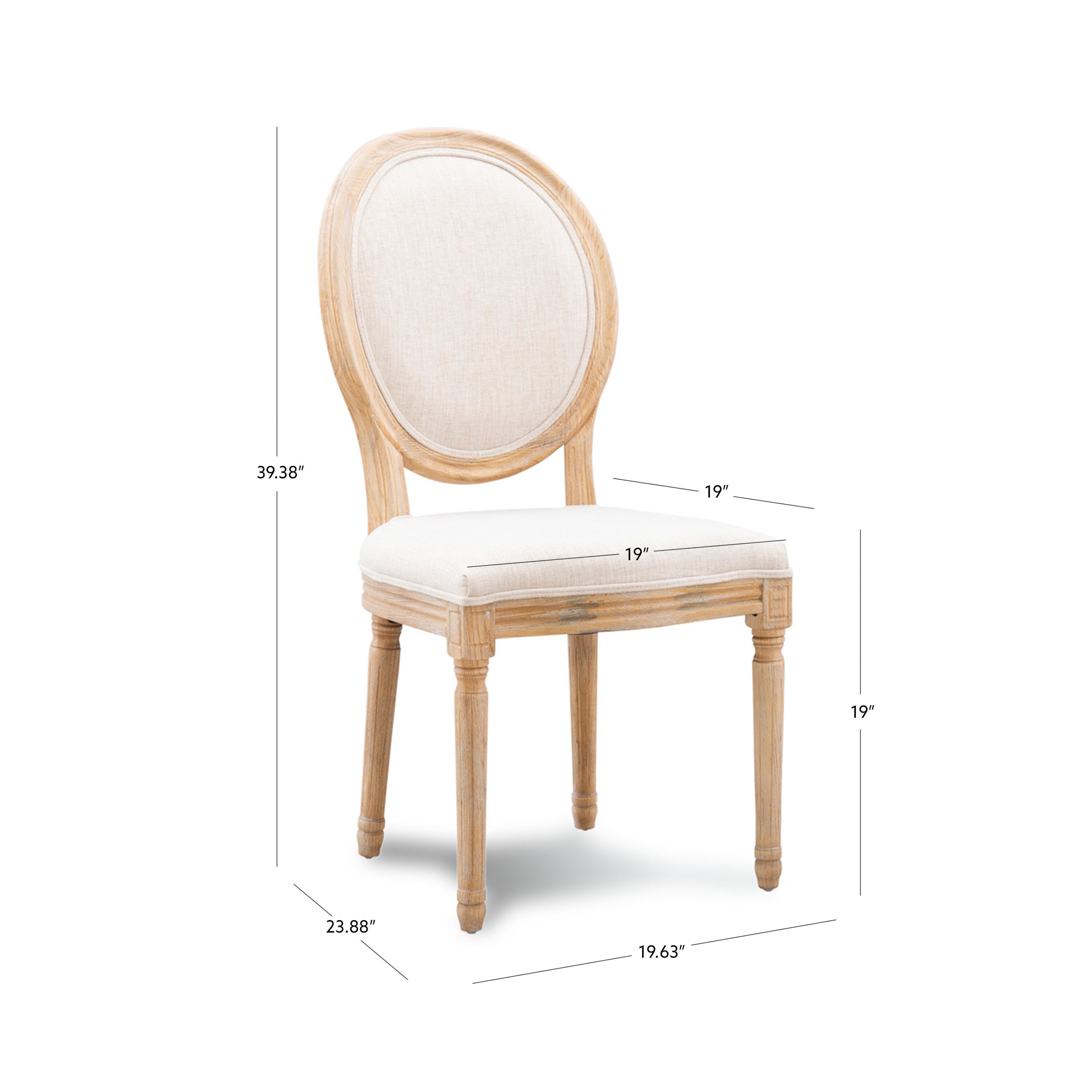 Linon Ivey Oval Back Dining Chairs (Set of 2), , large