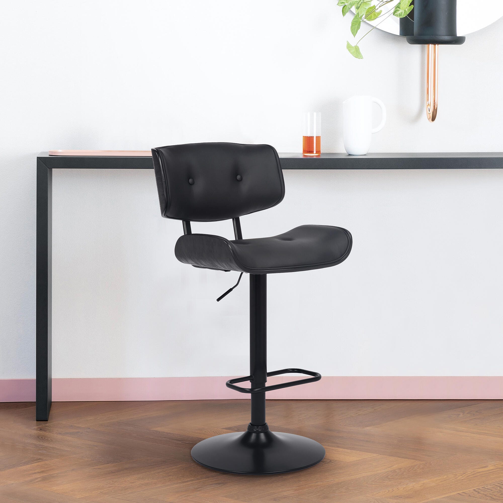 Brooklyn Brooklyn Barstool, Black, large