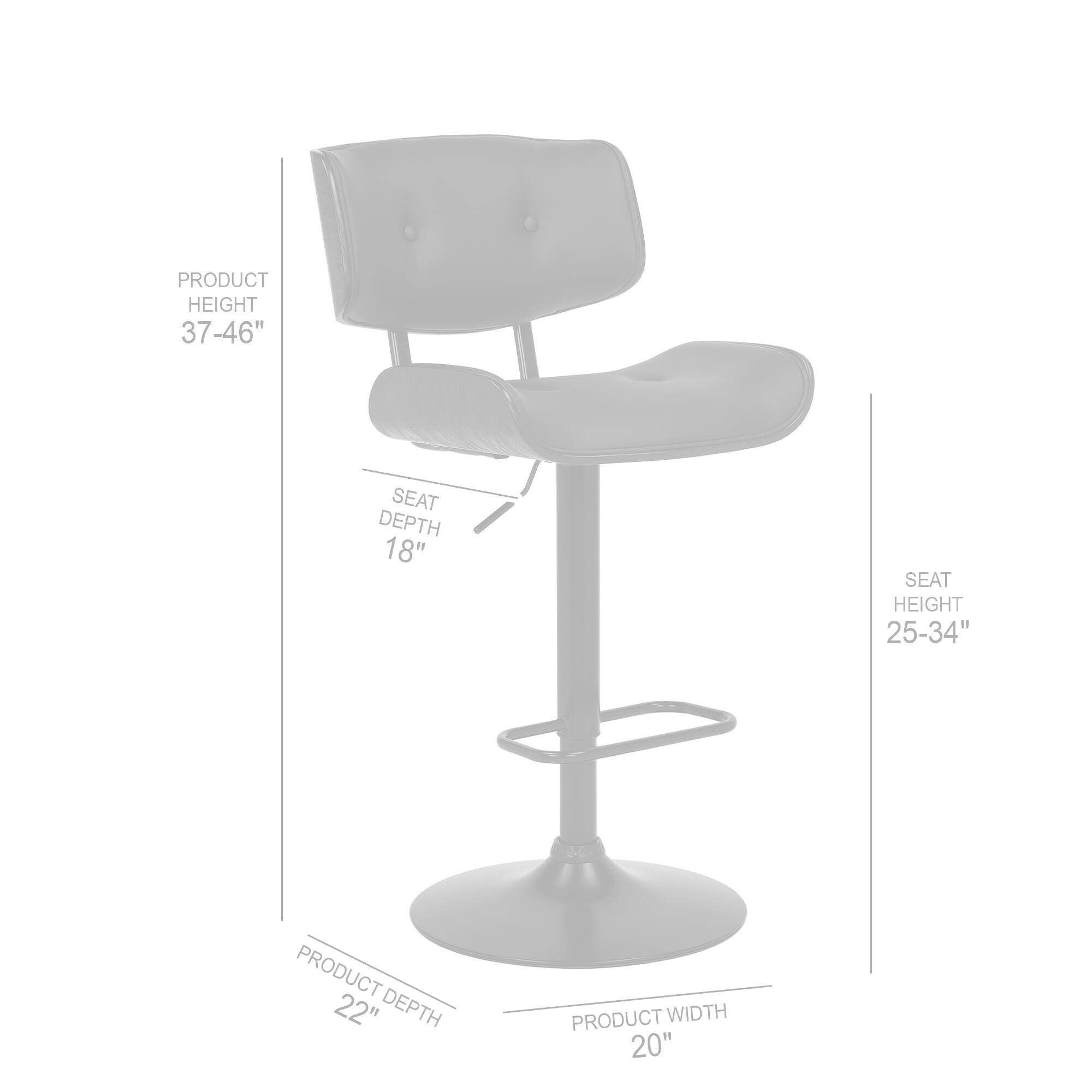 Brooklyn Brooklyn Barstool, Black, large