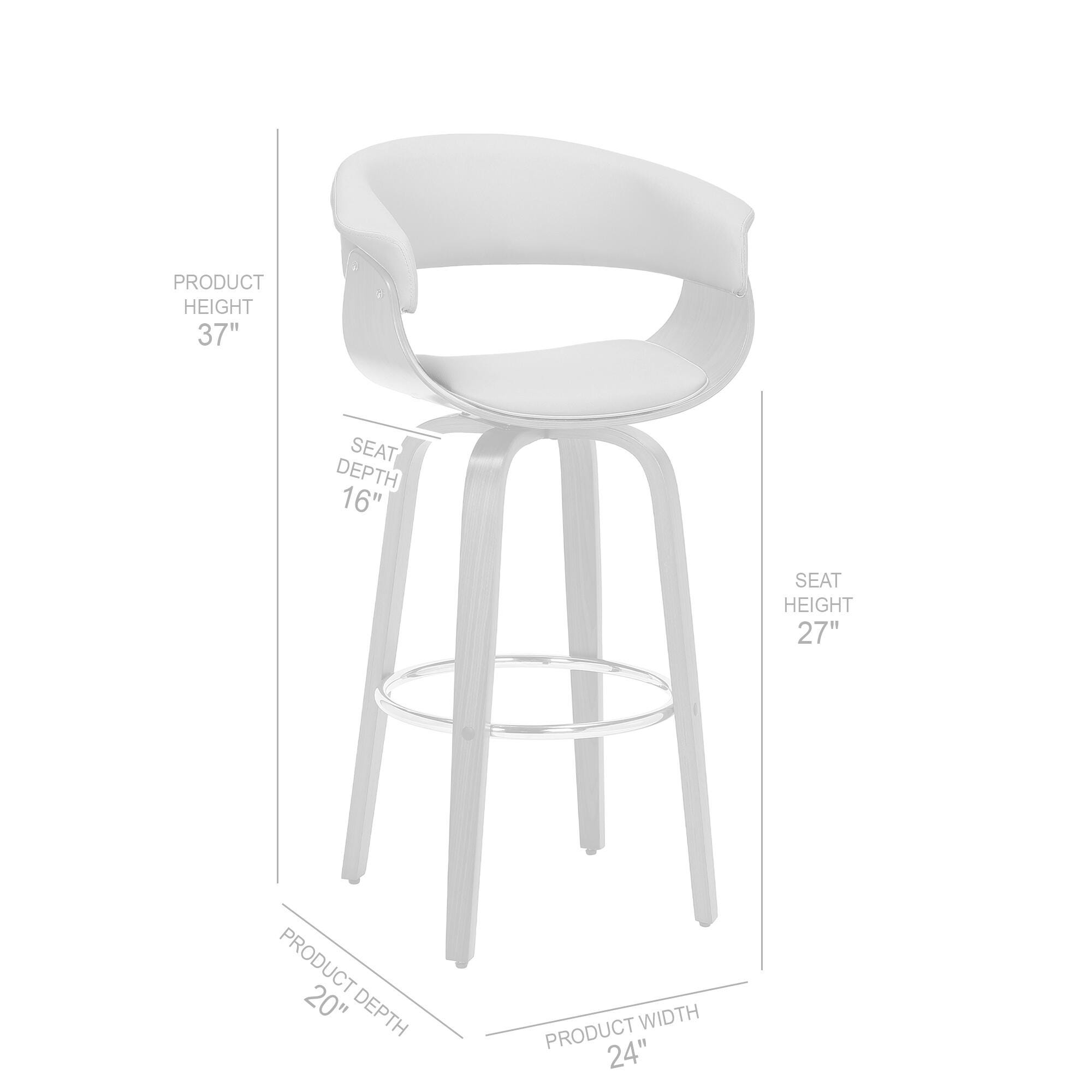 Julyssa Counterstool, Cream/Chrome, large