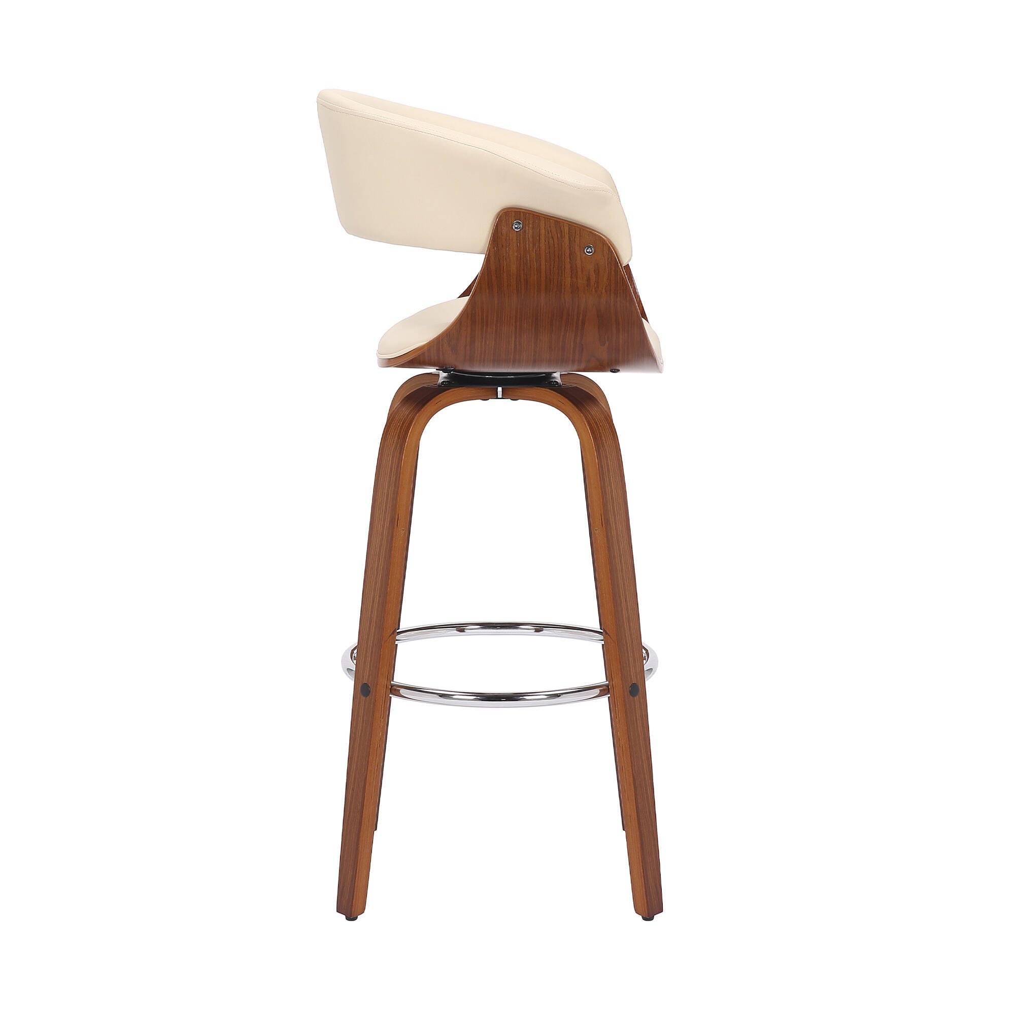 Julyssa Barstool, Cream/Chrome, large