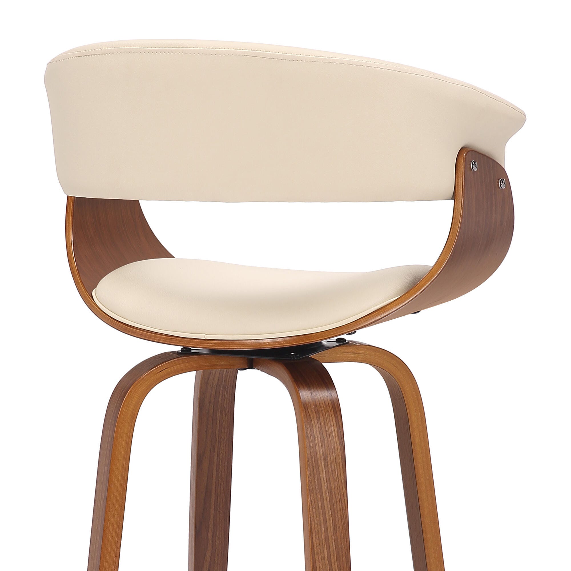 Julyssa Barstool, Cream/Chrome, large