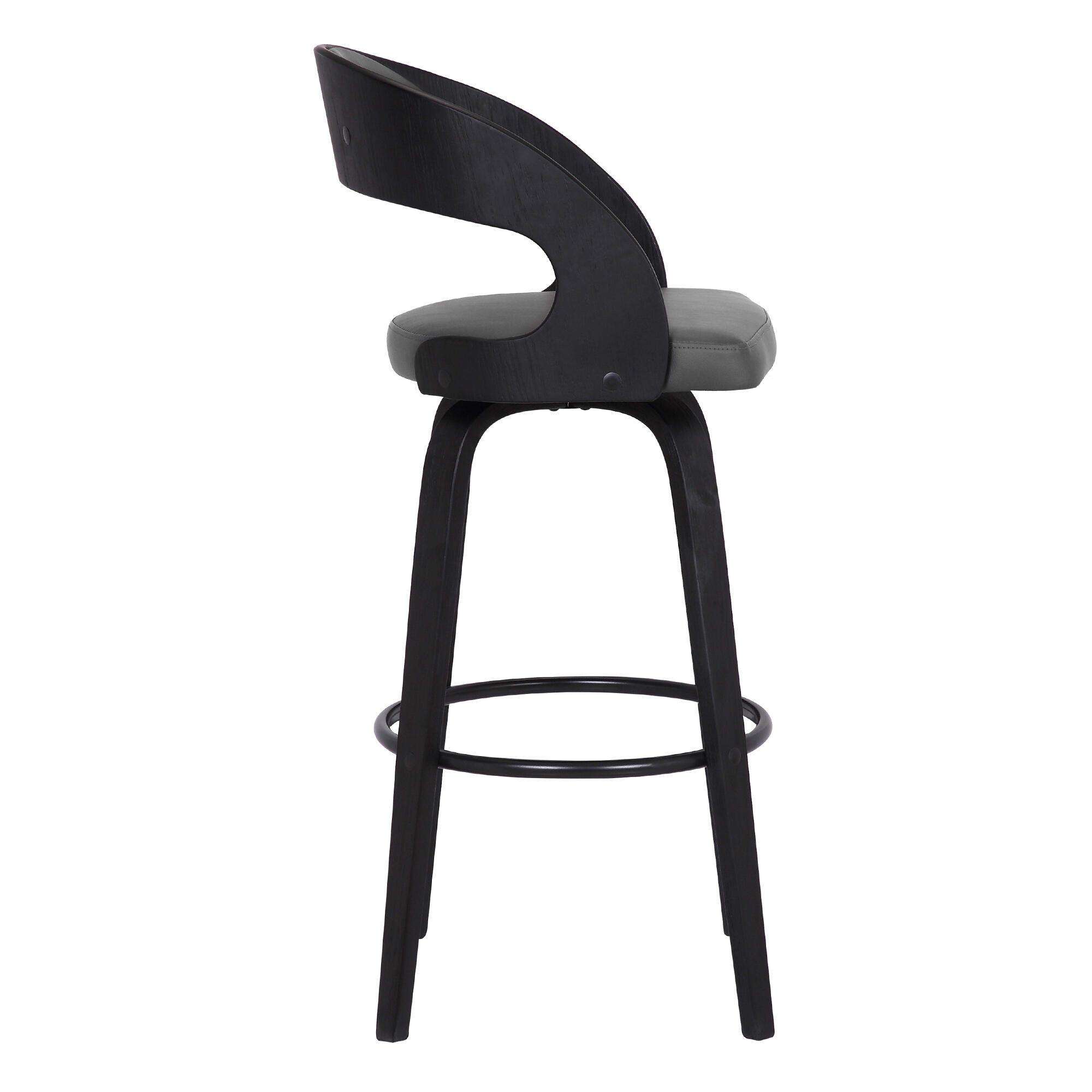 Shelly Counterstool, Gray/Black, large