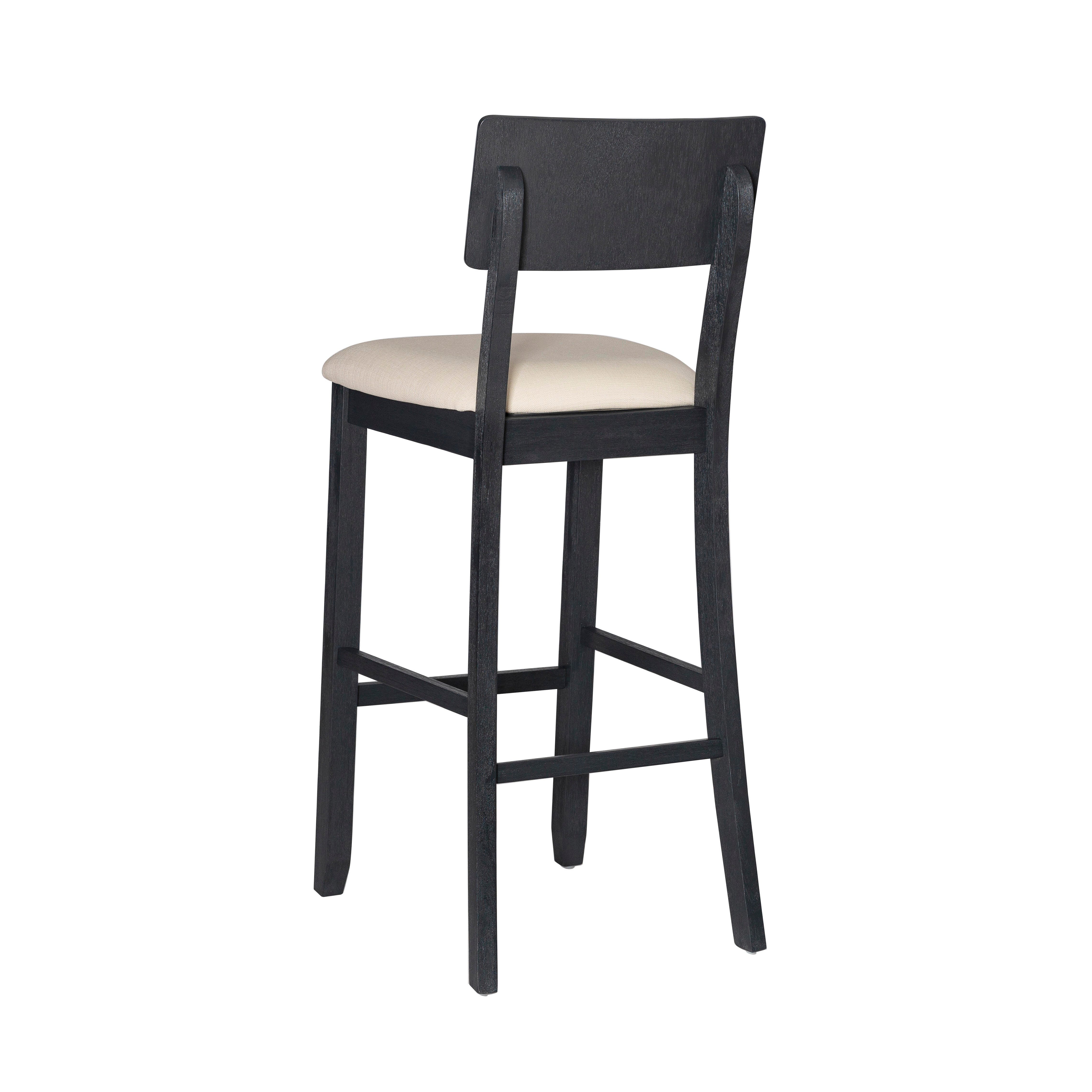 Linon Jocey Barstool, Black, large