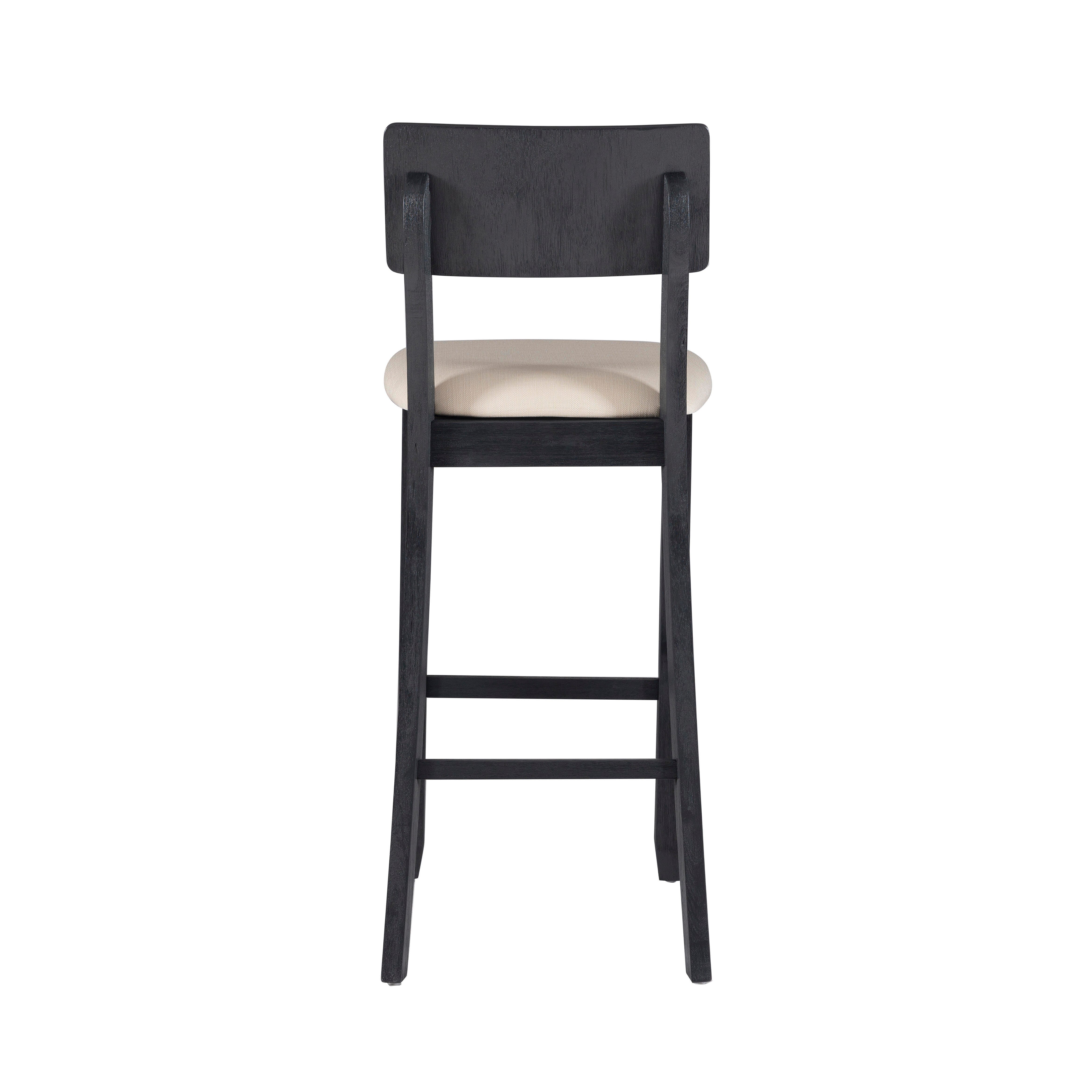 Linon Jocey Barstool, Black, large