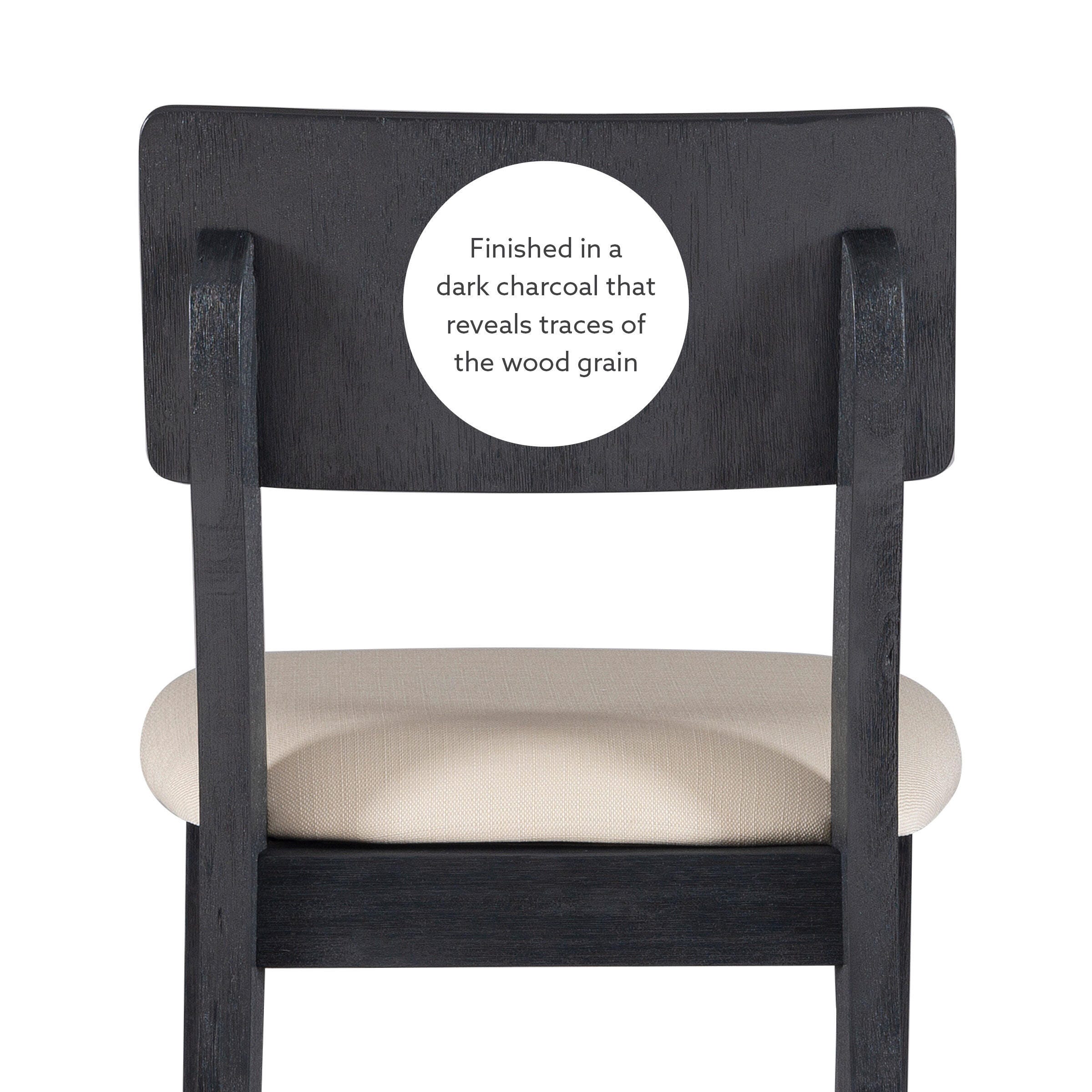 Linon Jocey Barstool, Black, large