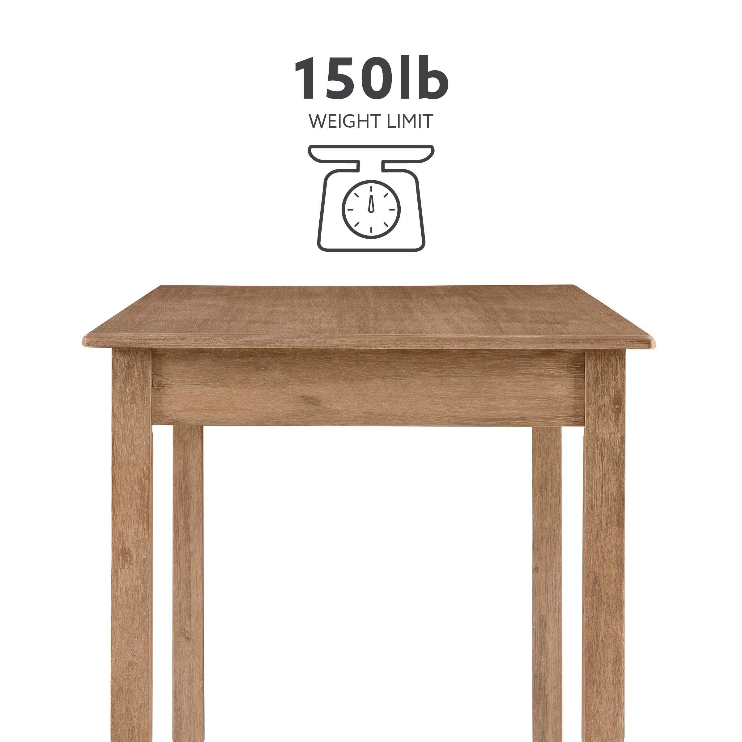 Linon Jocey Tavern Counter Height Table, Graywash, large