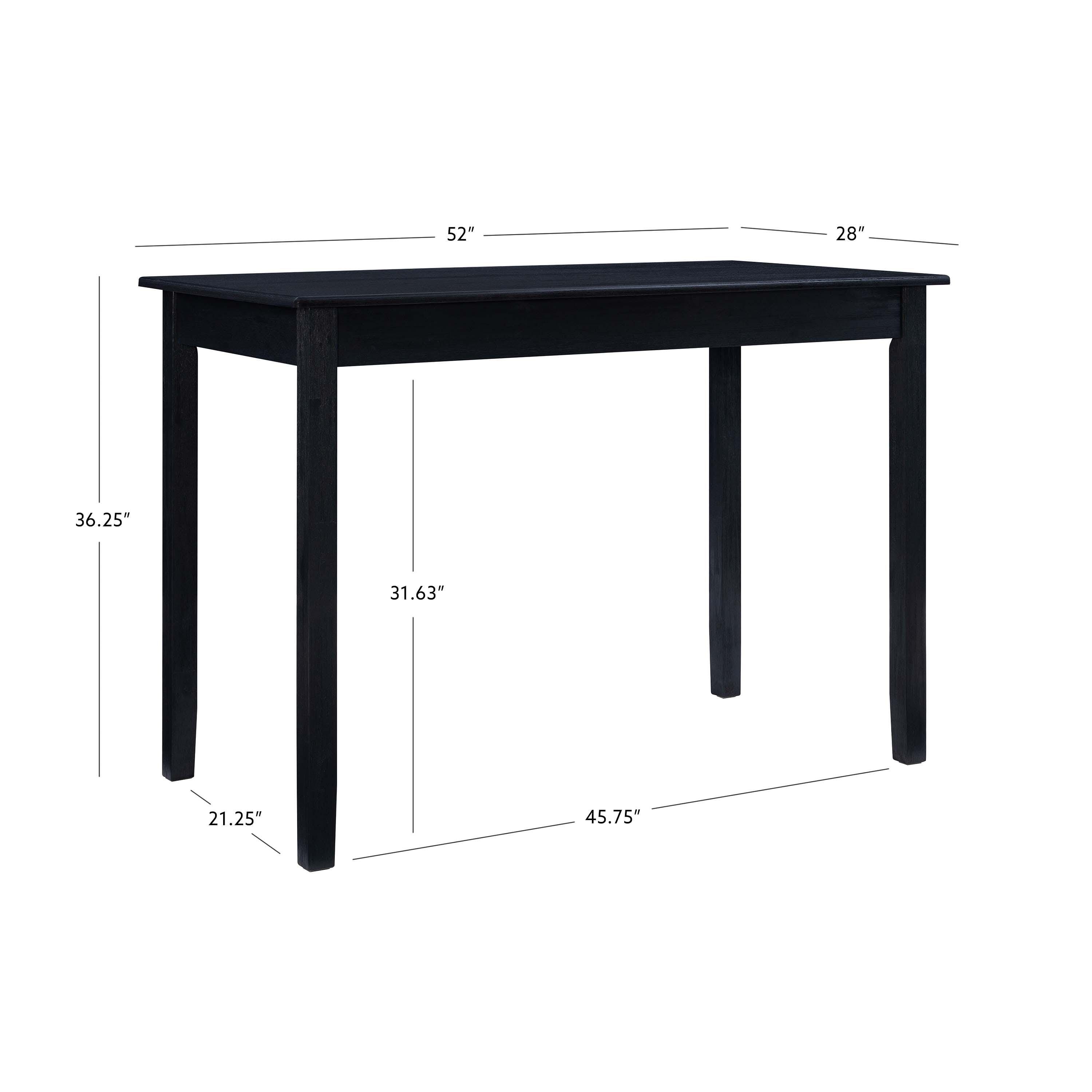 Linon Jocey Tavern Counter Height Table, Black, large
