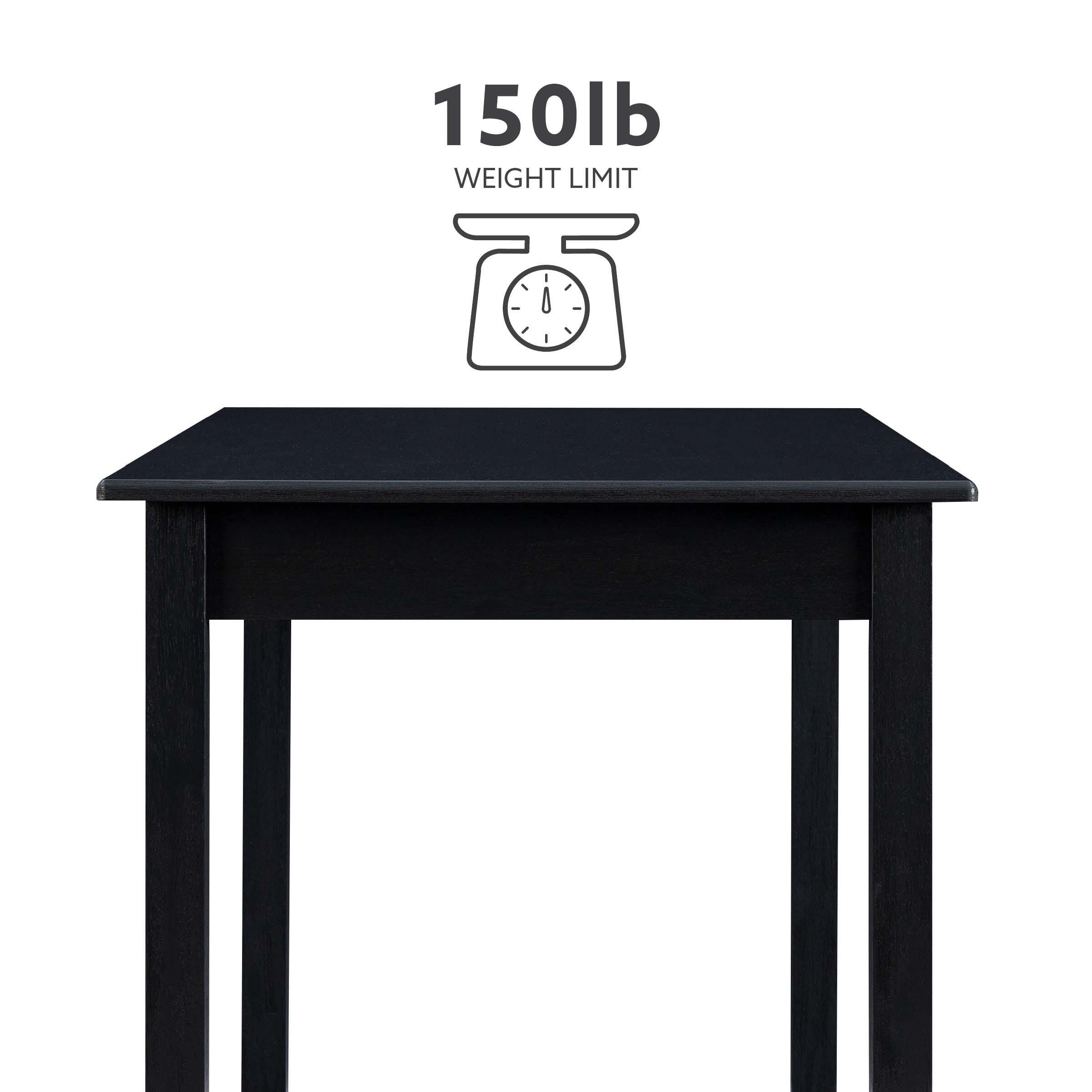 Linon Jocey Tavern Counter Height Table, Black, large