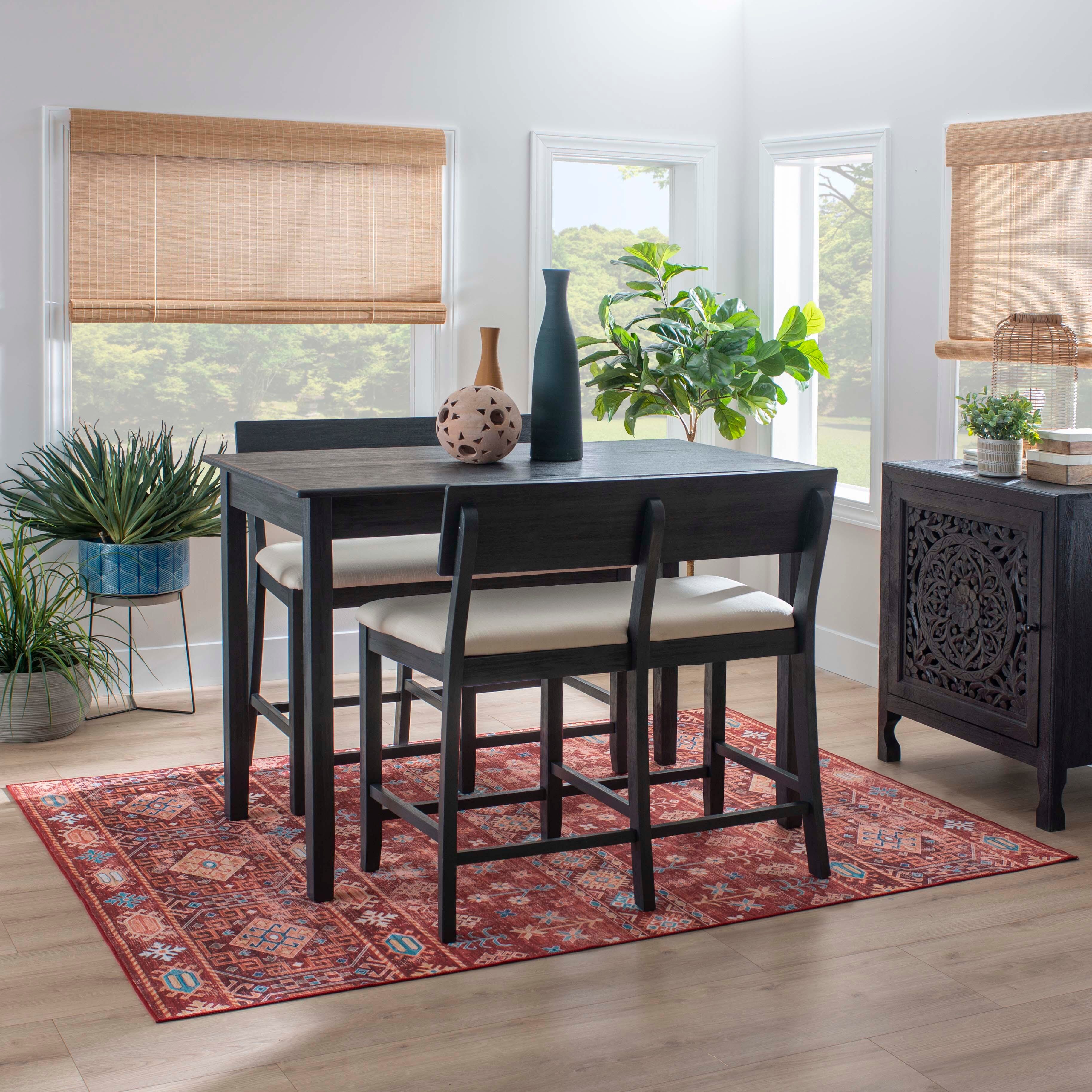 Linon Jocey Tavern Counter Height Table, Black, large