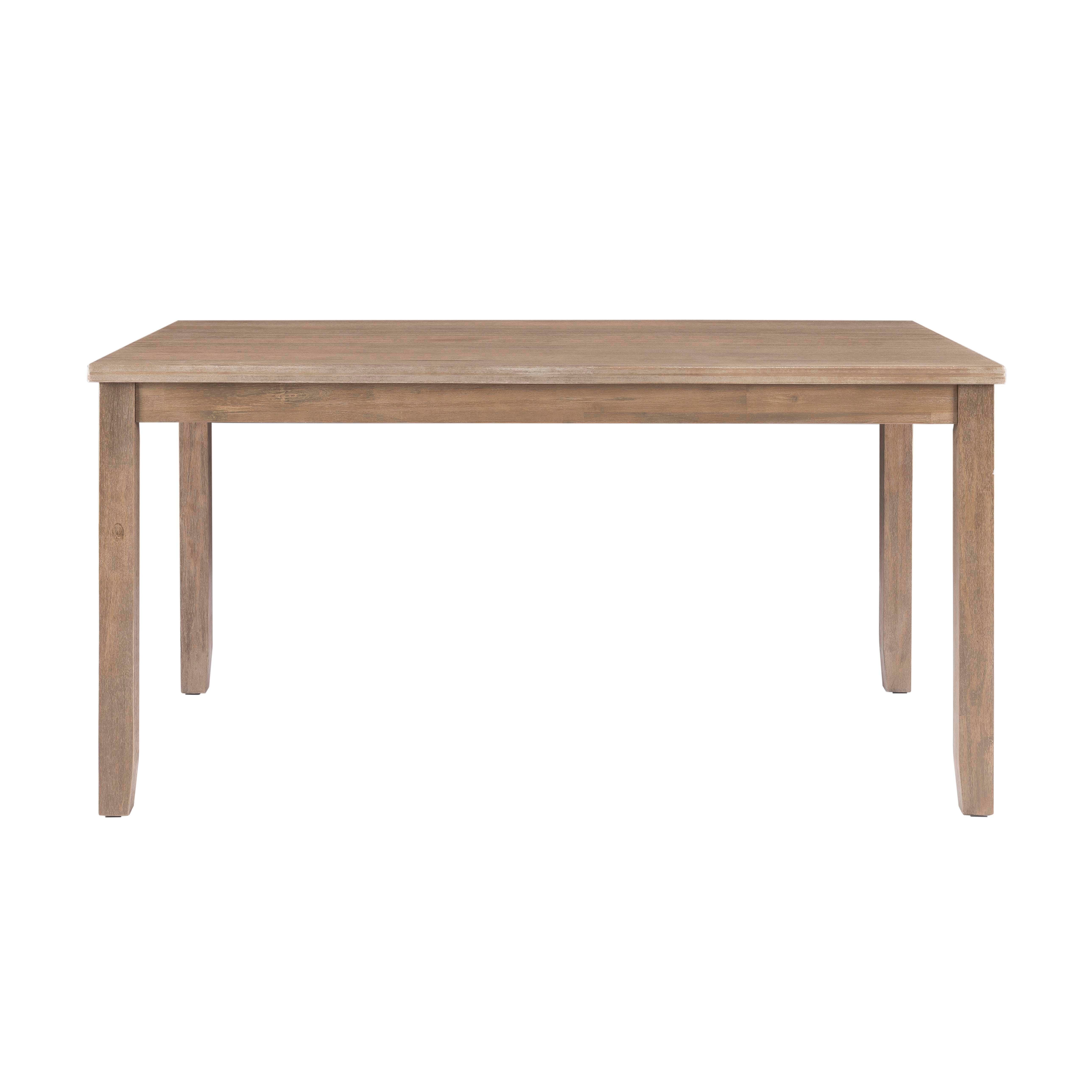 Linon Jocey Dining Table, Graywash, large