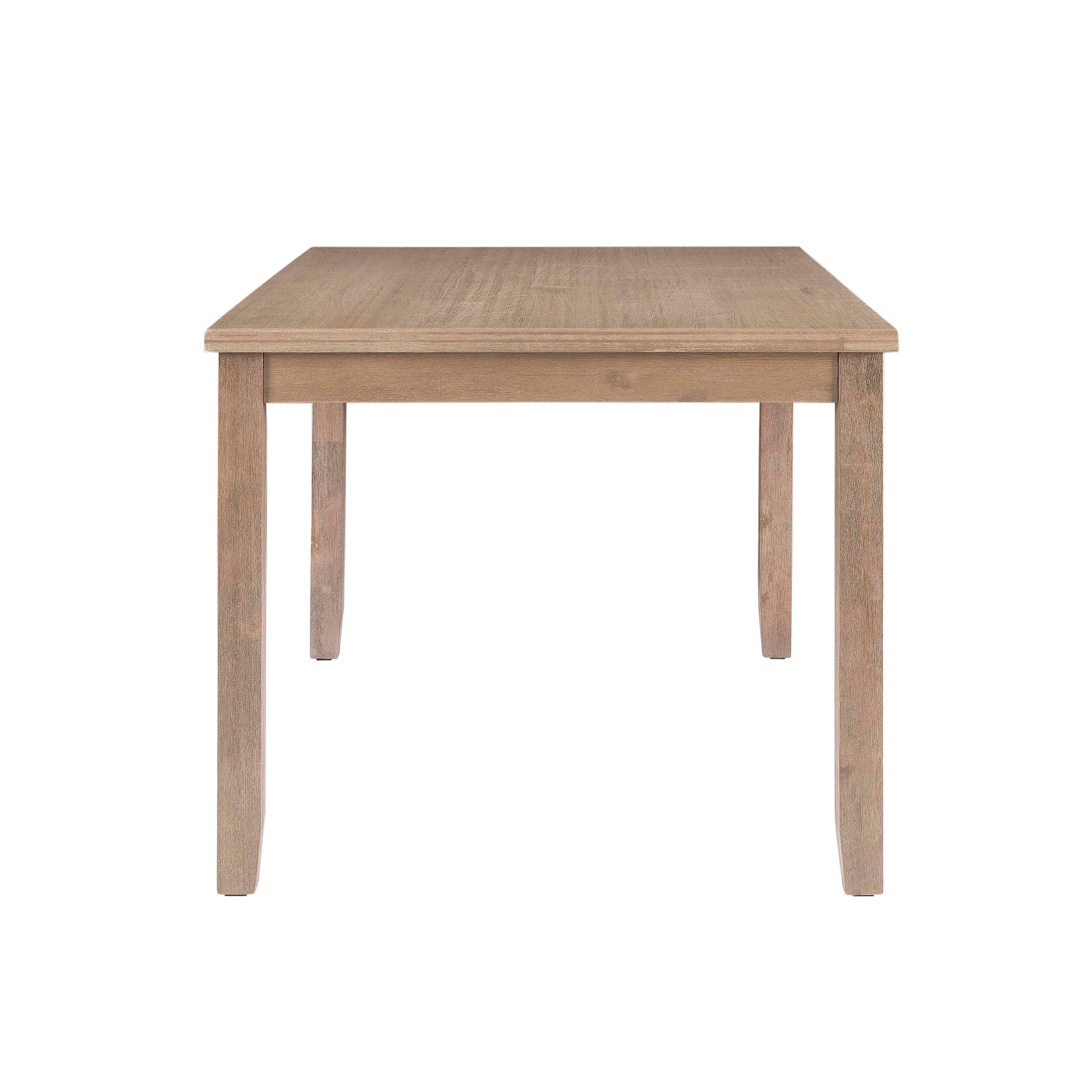 Linon Jocey Dining Table, Graywash, large