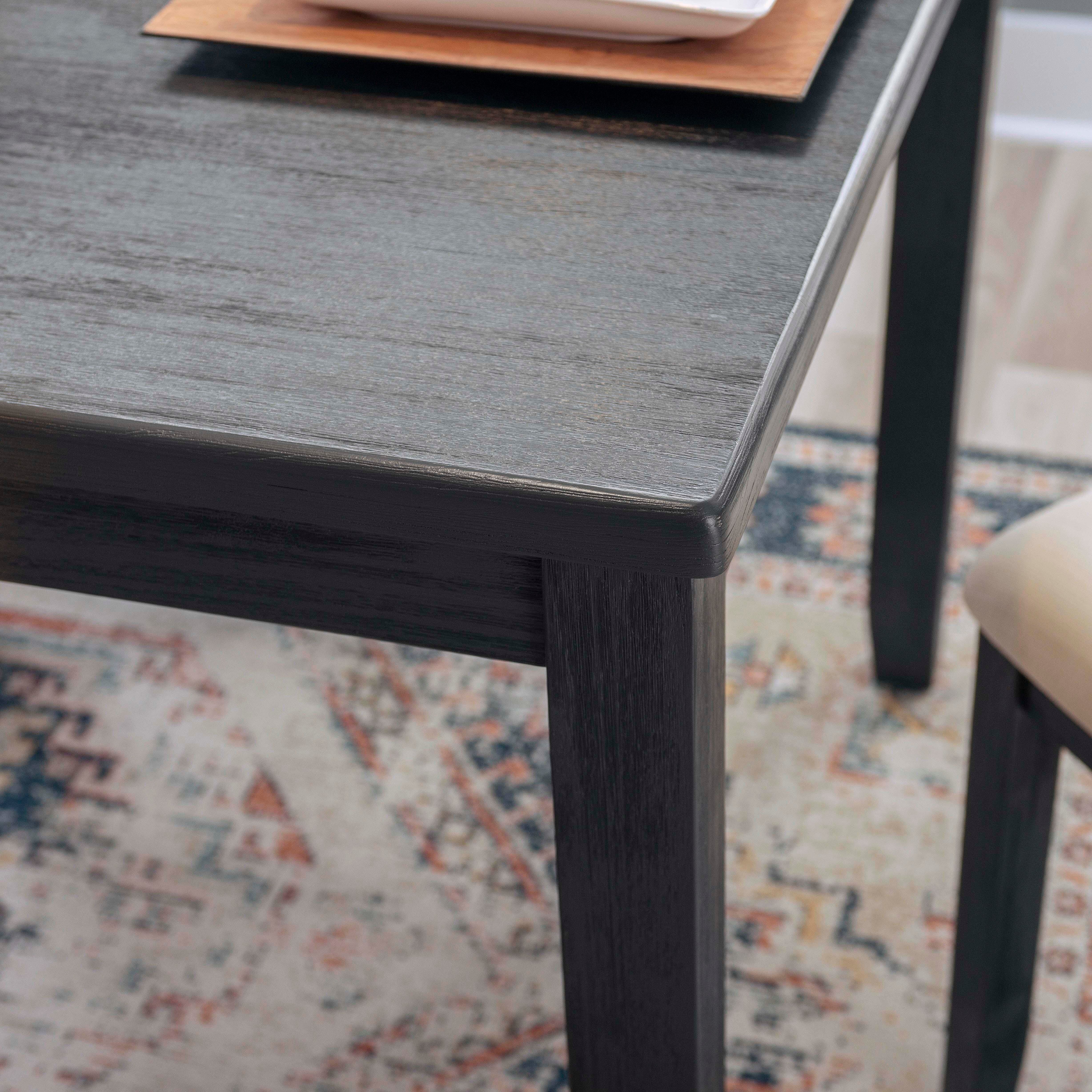 Linon Jocey Dining Table, Black, large