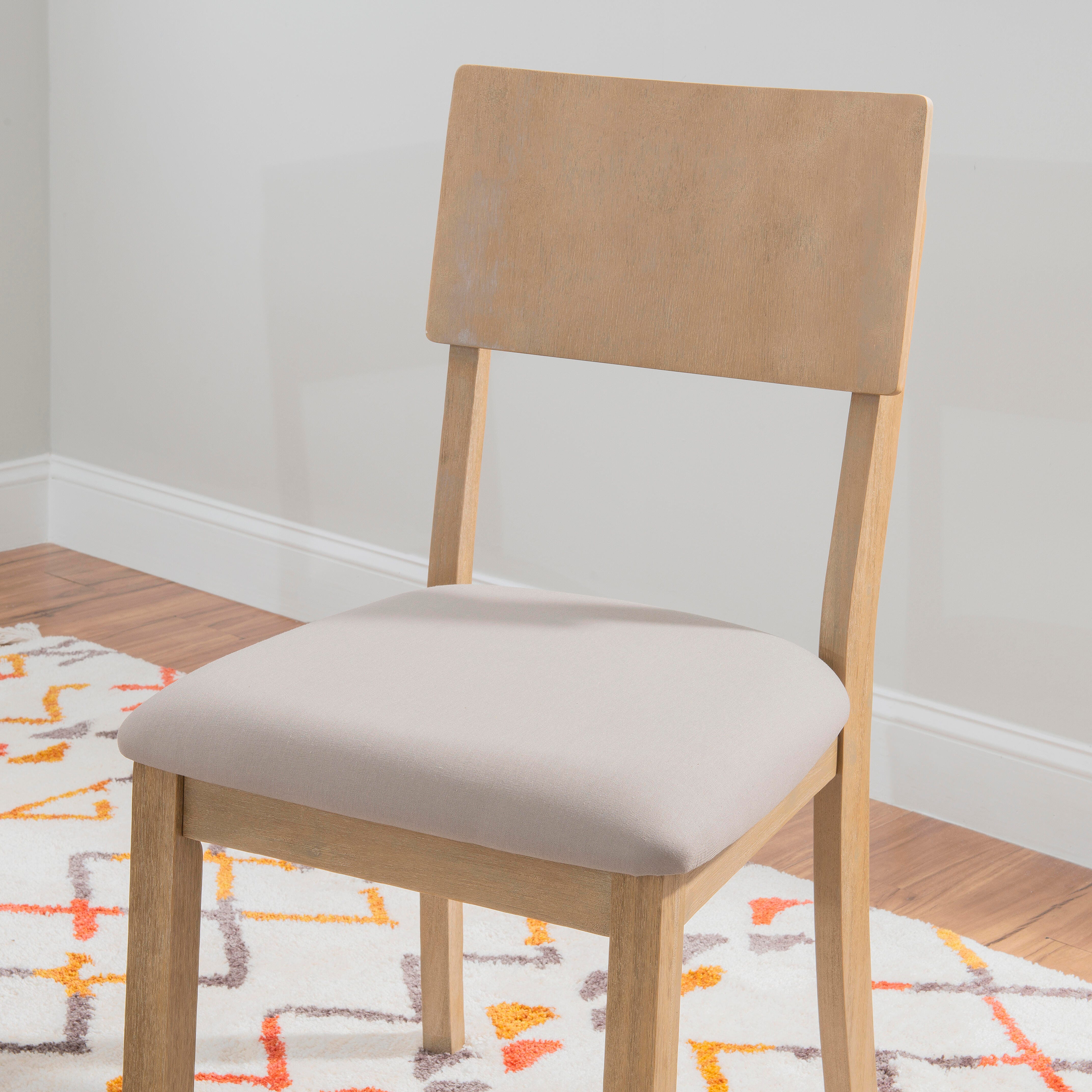 Linon Jocey Set of Two Dining Chairs, Graywash, large