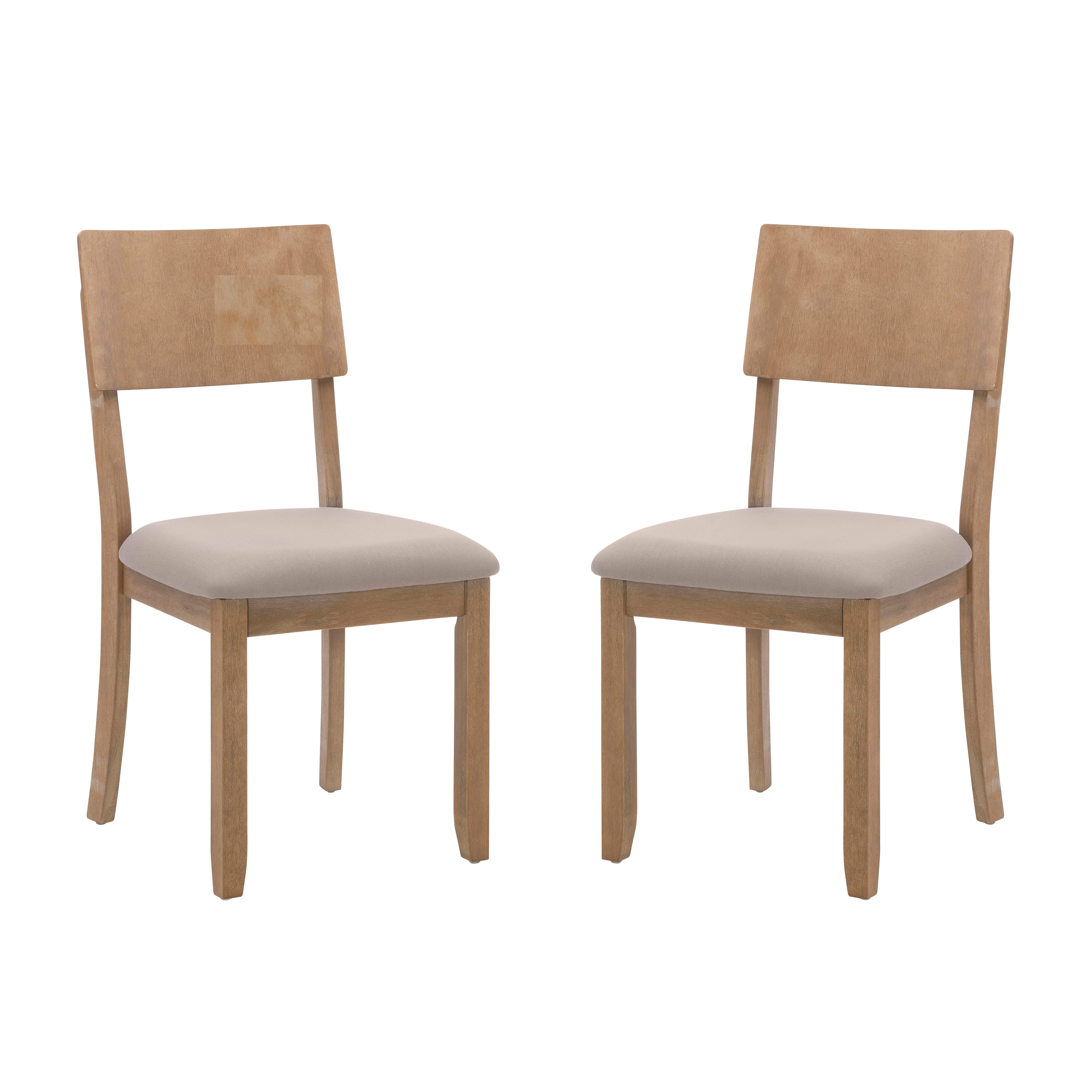 Linon Jocey Set of Two Dining Chairs, Graywash, large