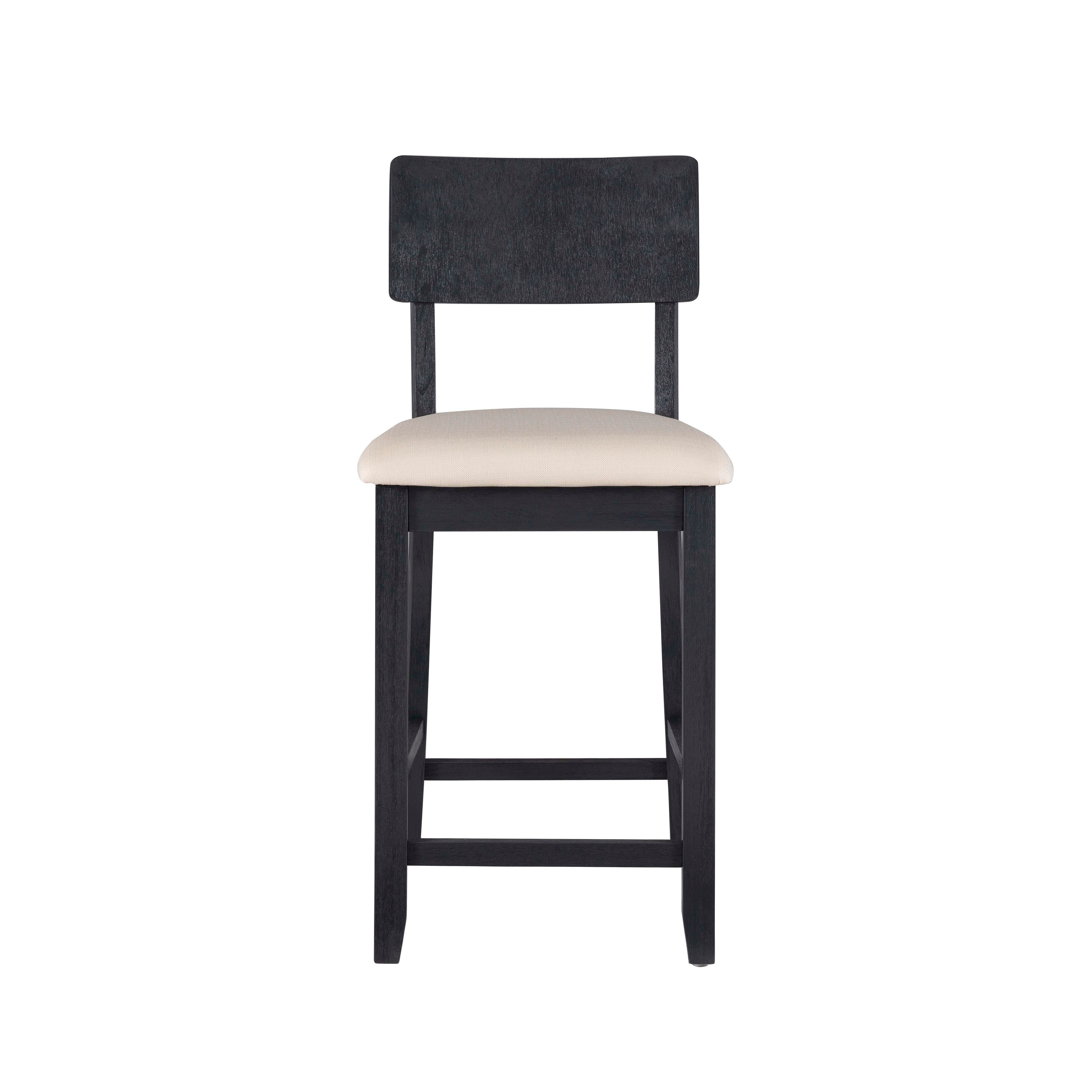Linon Jocey Counter Stool, Black, large
