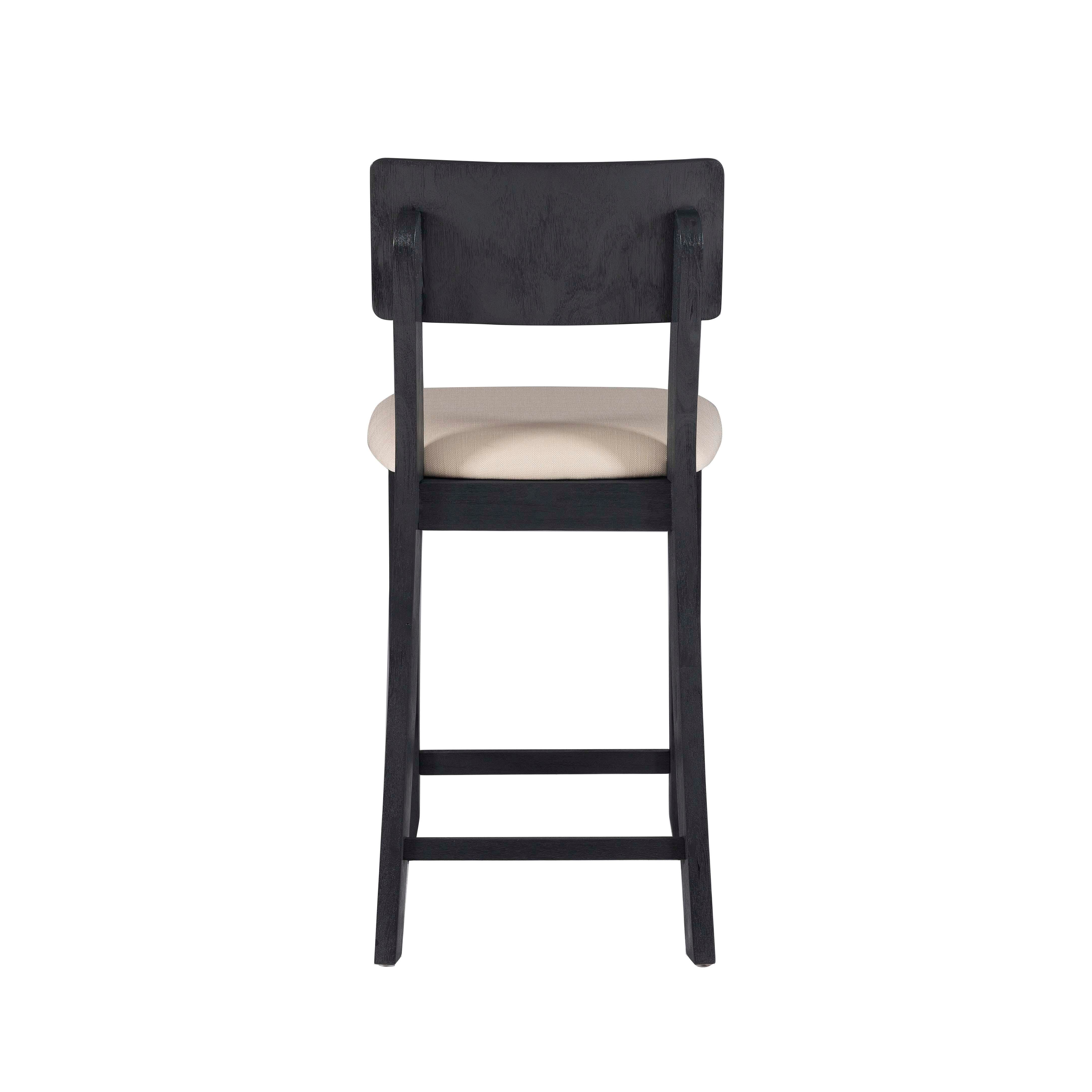 Linon Jocey Counter Stool, Black, large